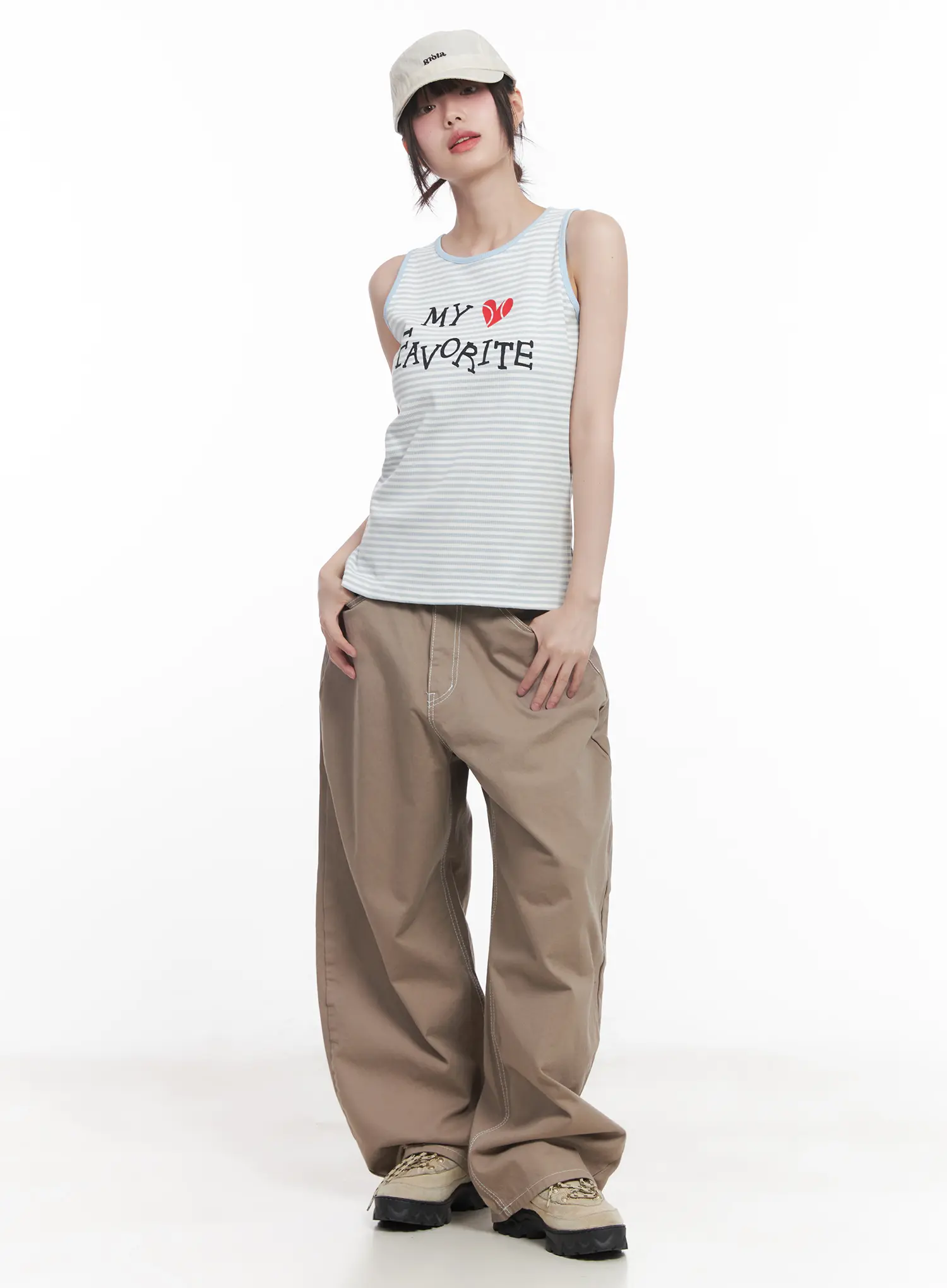 Stitched Wide-Fit Pants CU518
