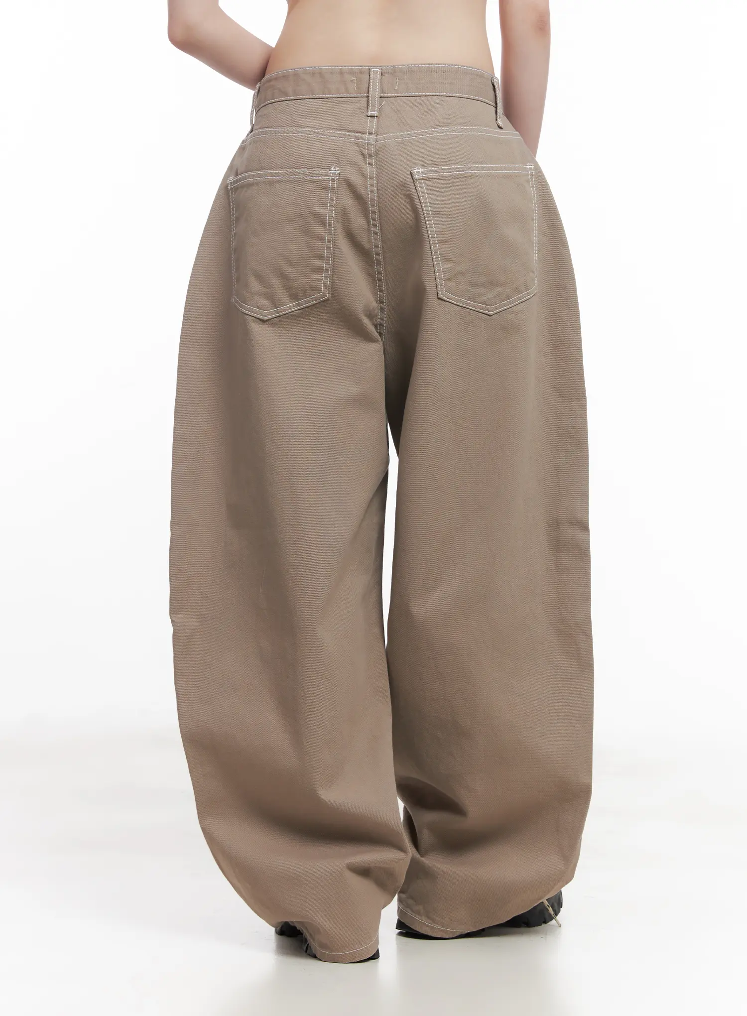 Stitched Wide-Fit Pants CU518 - Image 7