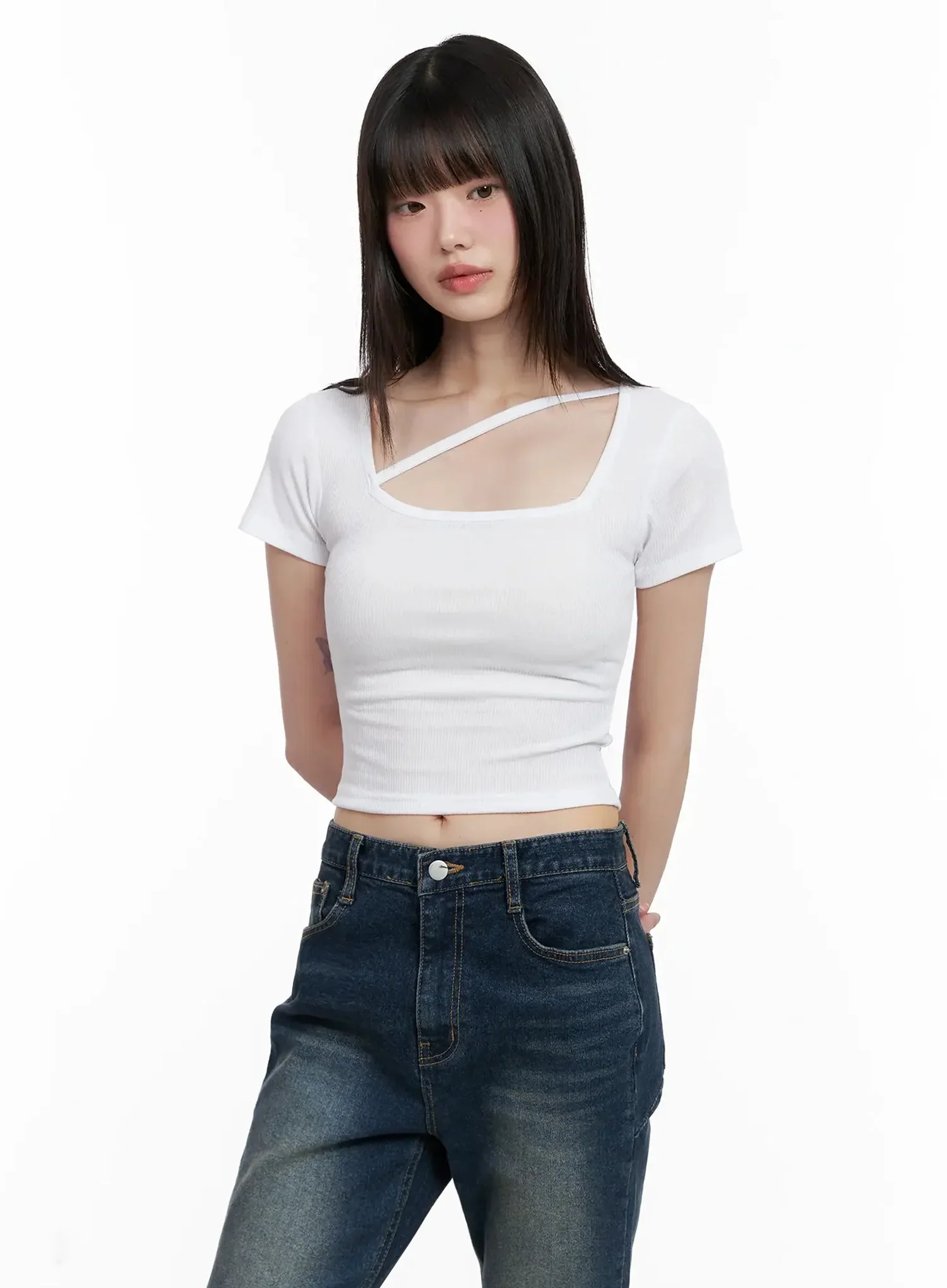 Strappy Square Neck Crop Top IL531 - Image 13