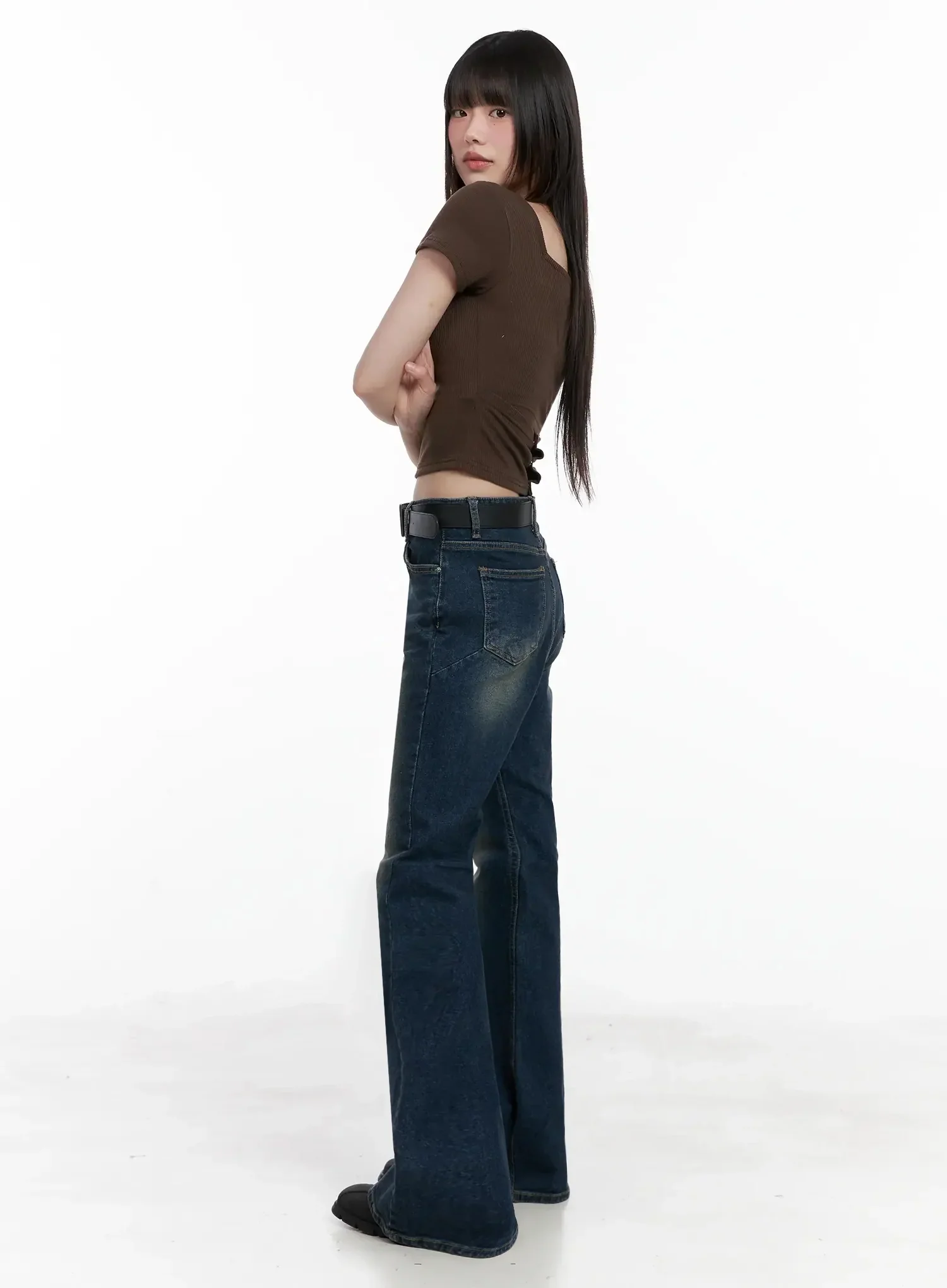 Strappy Square Neck Crop Top IL531 - Image 14