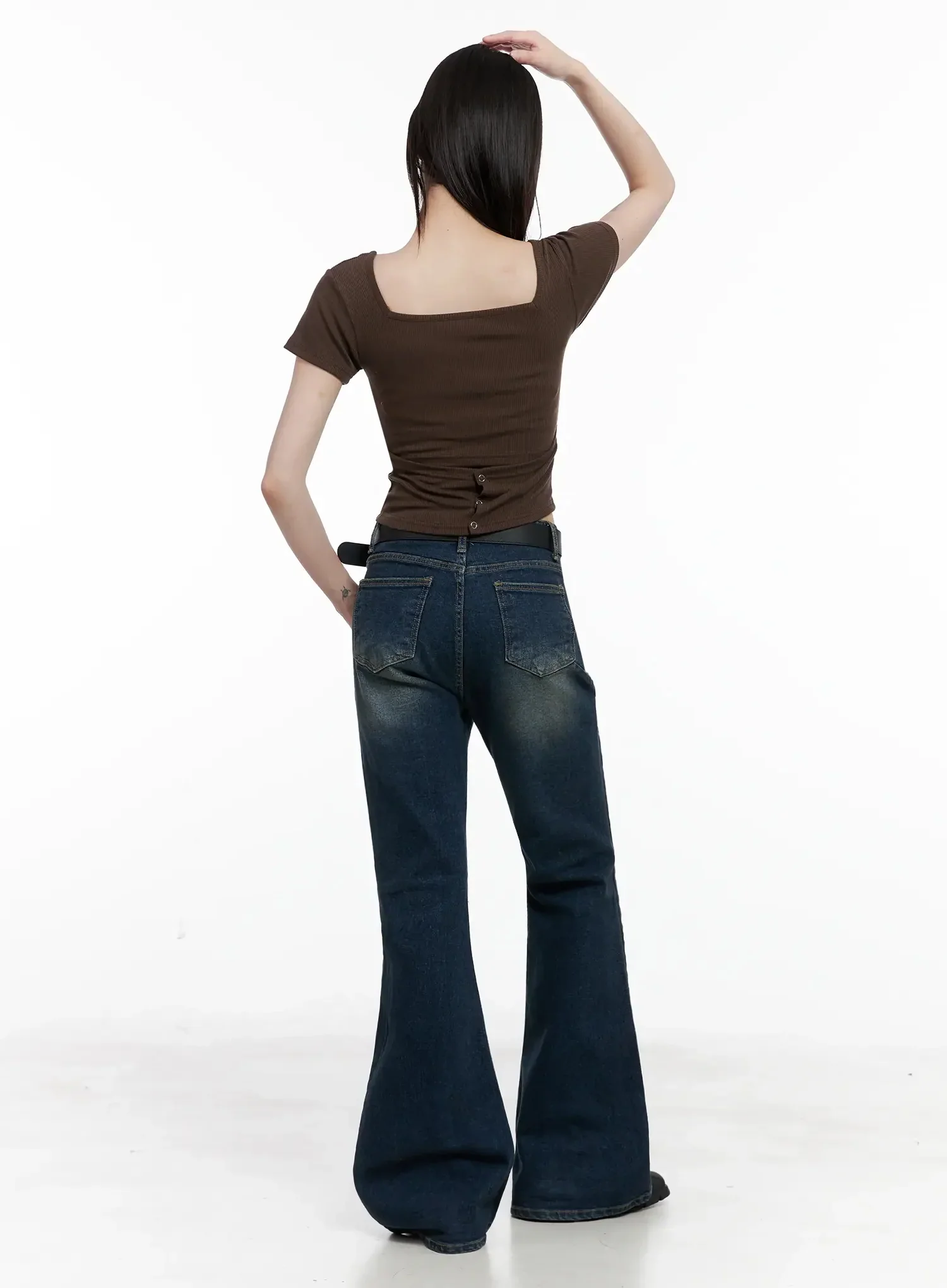 Strappy Square Neck Crop Top IL531 - Image 17