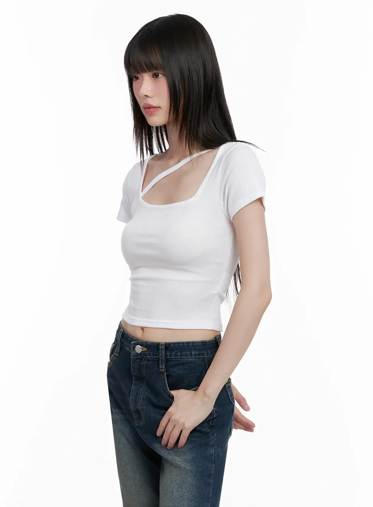 Strappy Square Neck Crop Top IL531 - Image 20