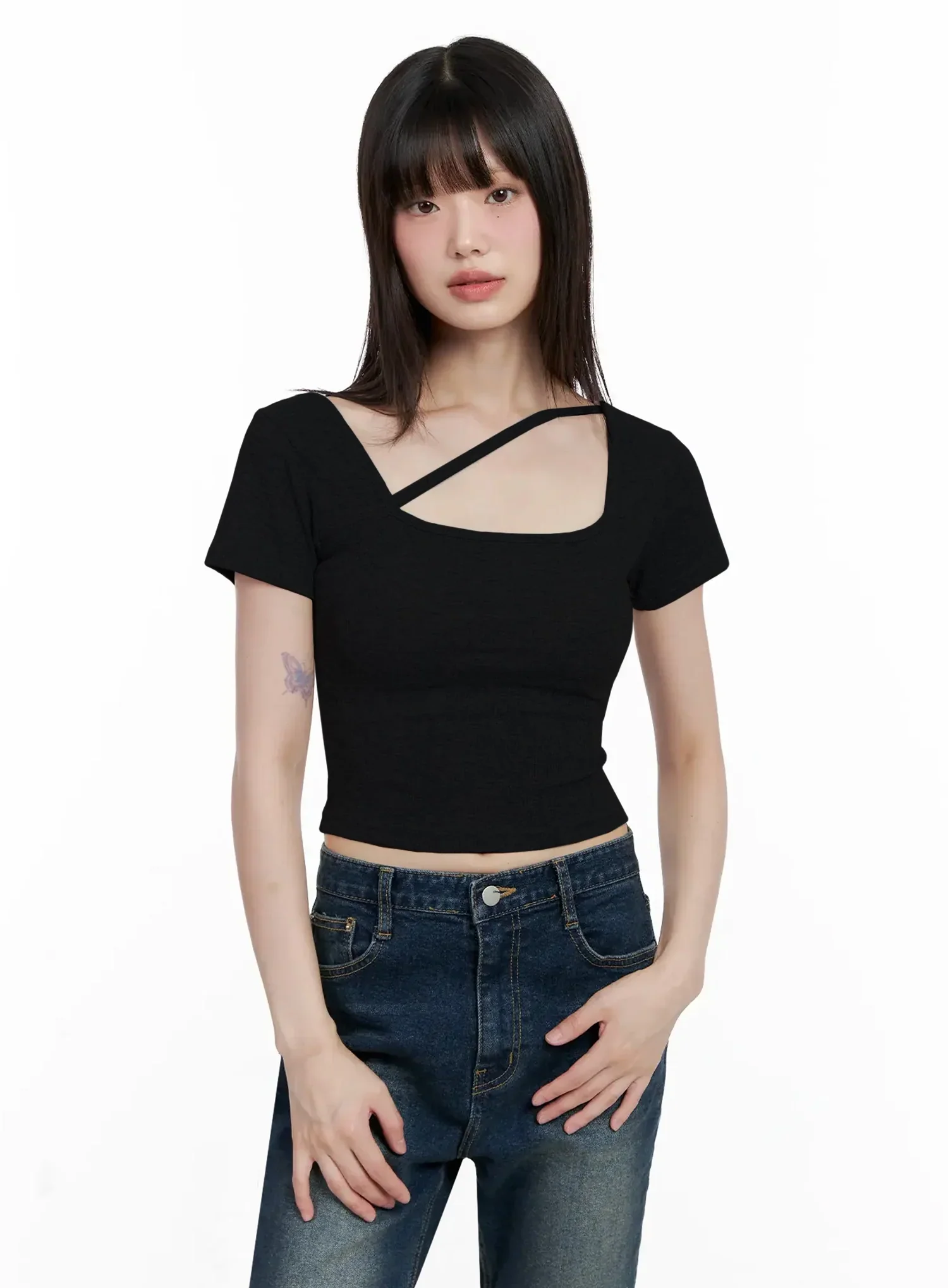 Strappy Square Neck Crop Top IL531 - Image 22