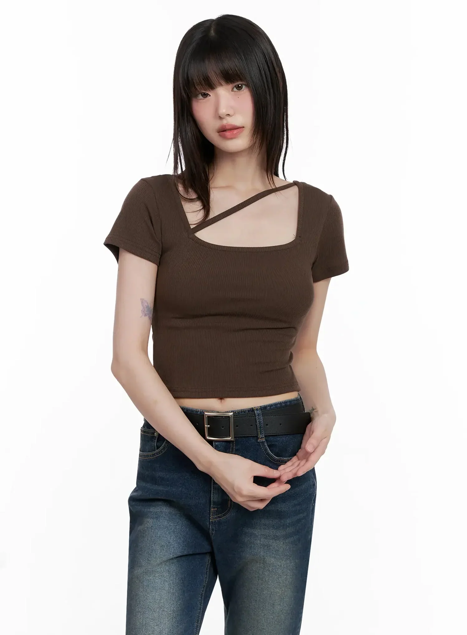 Strappy Square Neck Crop Top IL531 - Image 8