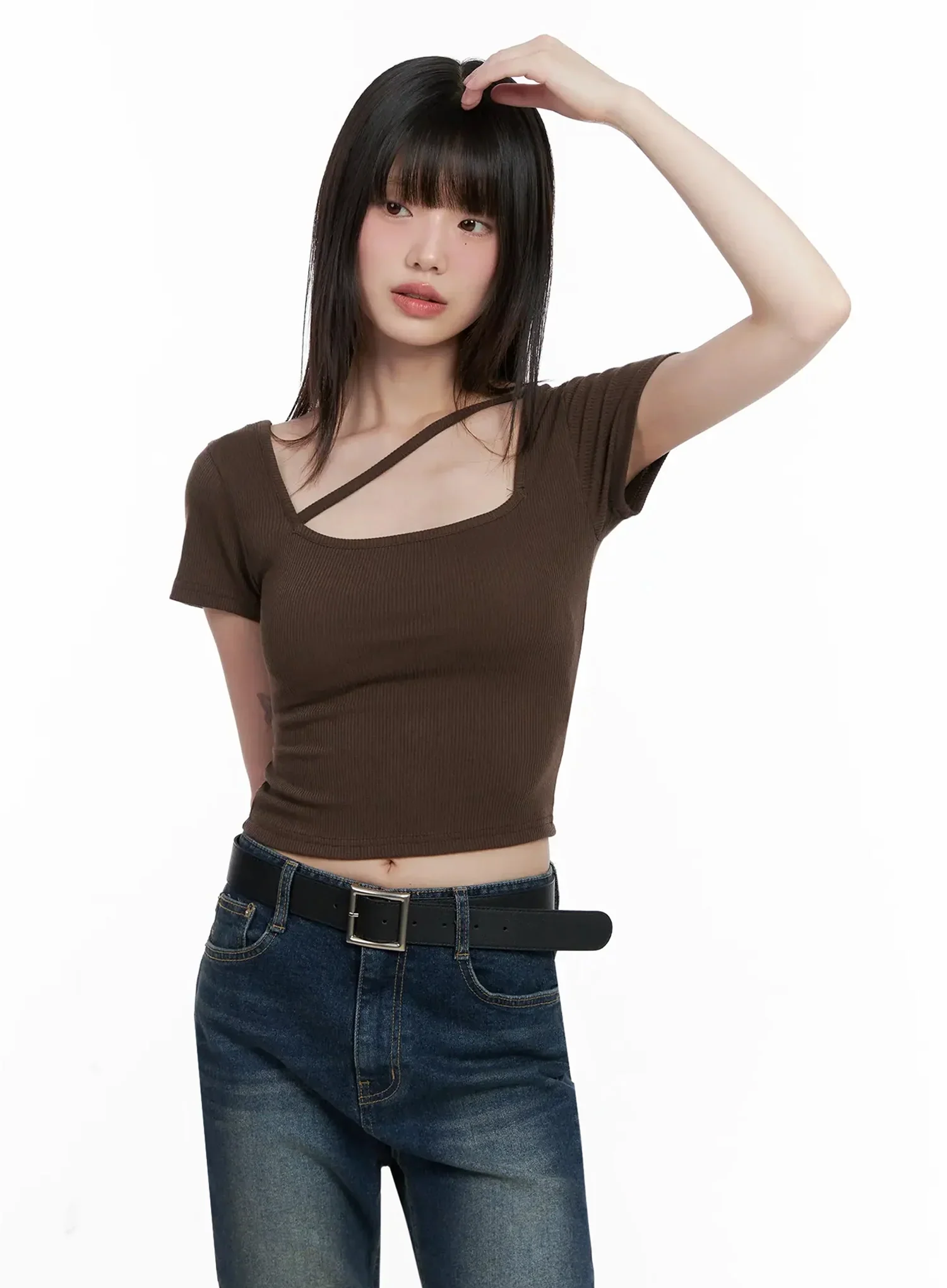 Strappy Square Neck Crop Top IL531 - Image 9