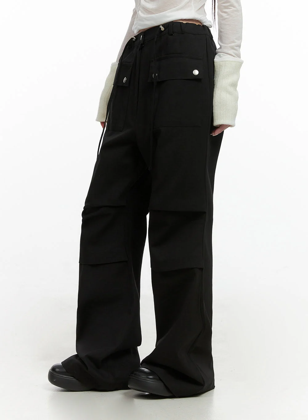 String Boot-Cut Parachuate Pants CS430 - Image 4