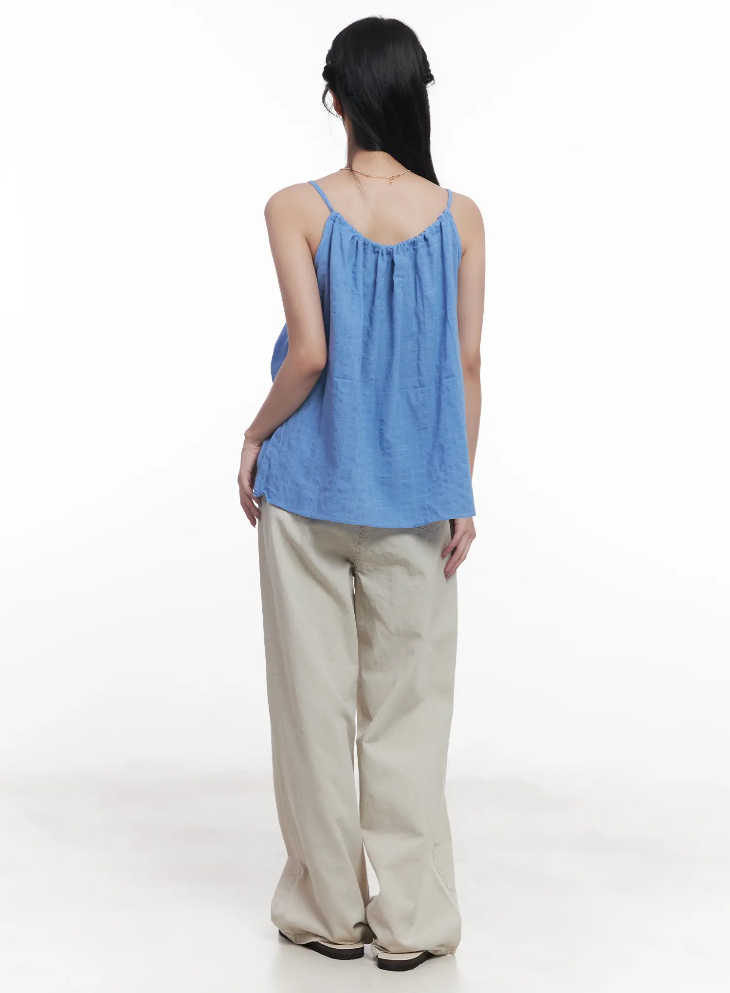 String Detail Flared Cami CU523 - Image 7