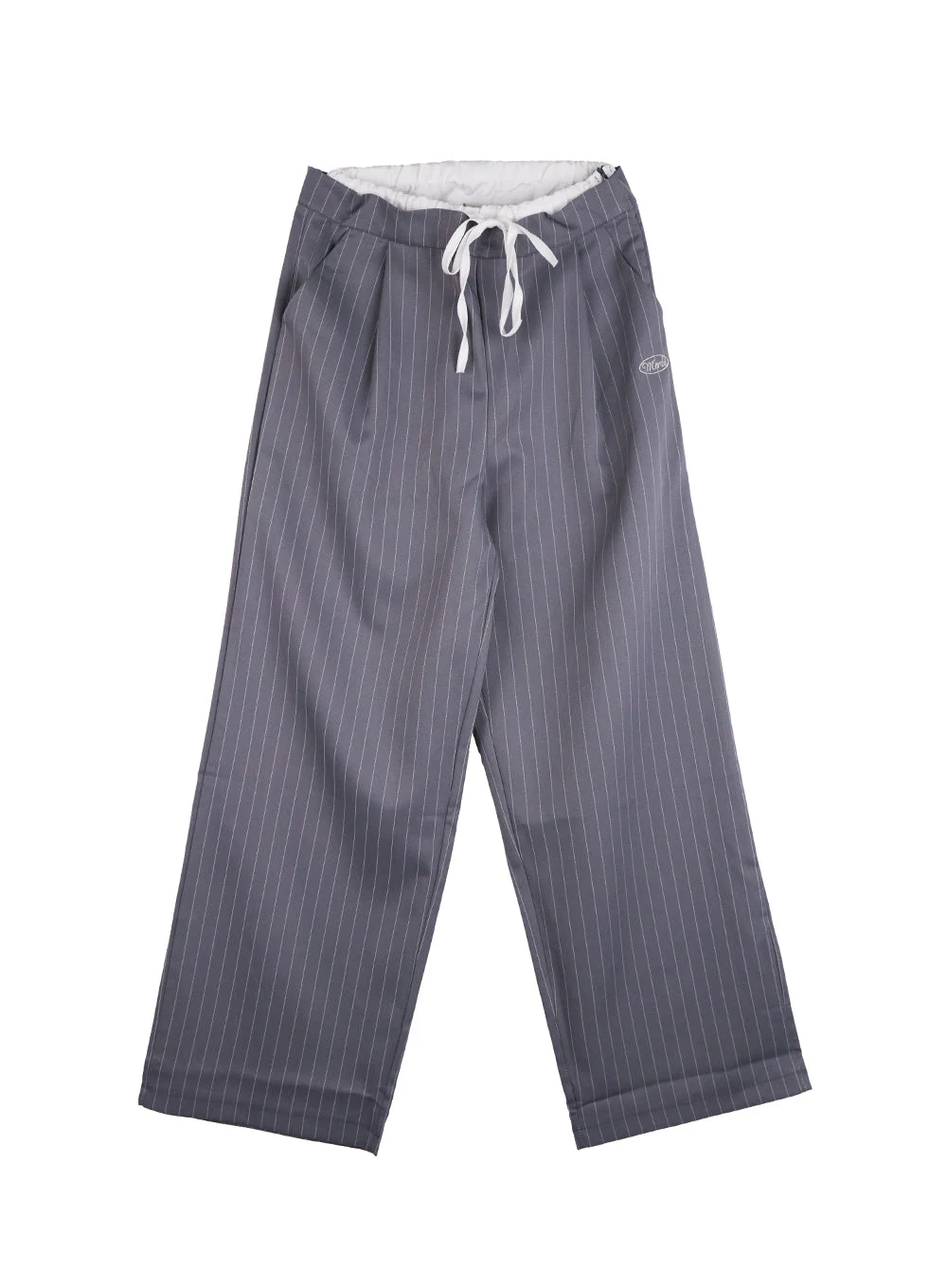 String Stripe Wide Fit Pants CO431 - Image 9