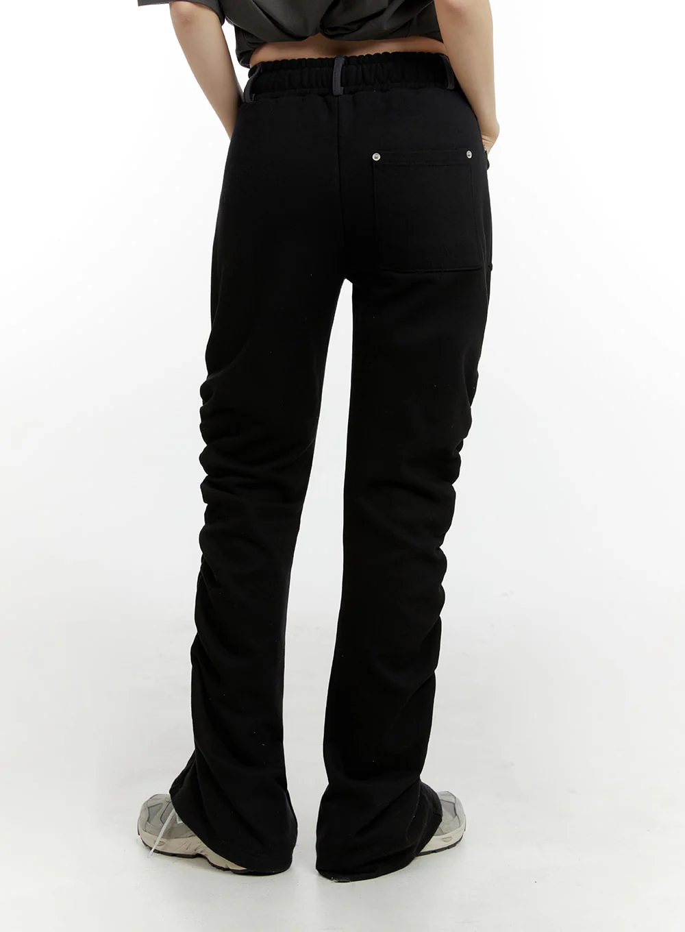 String Waist Shirring Bootcut Pants CM429 - Image 5