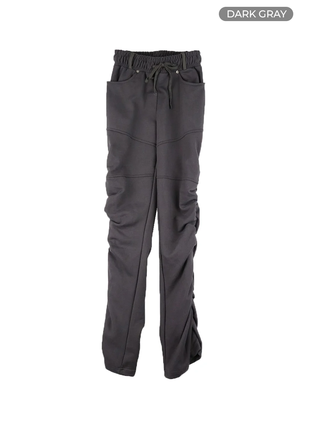 String Waist Shirring Bootcut Pants CM429 - Image 7