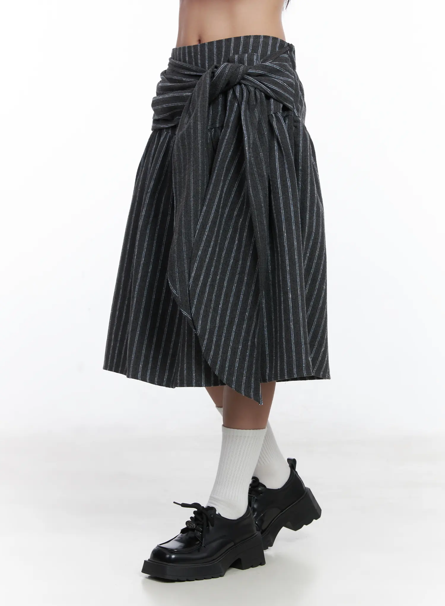 Stripe Wrap Midi Skirt CD529 - Image 3