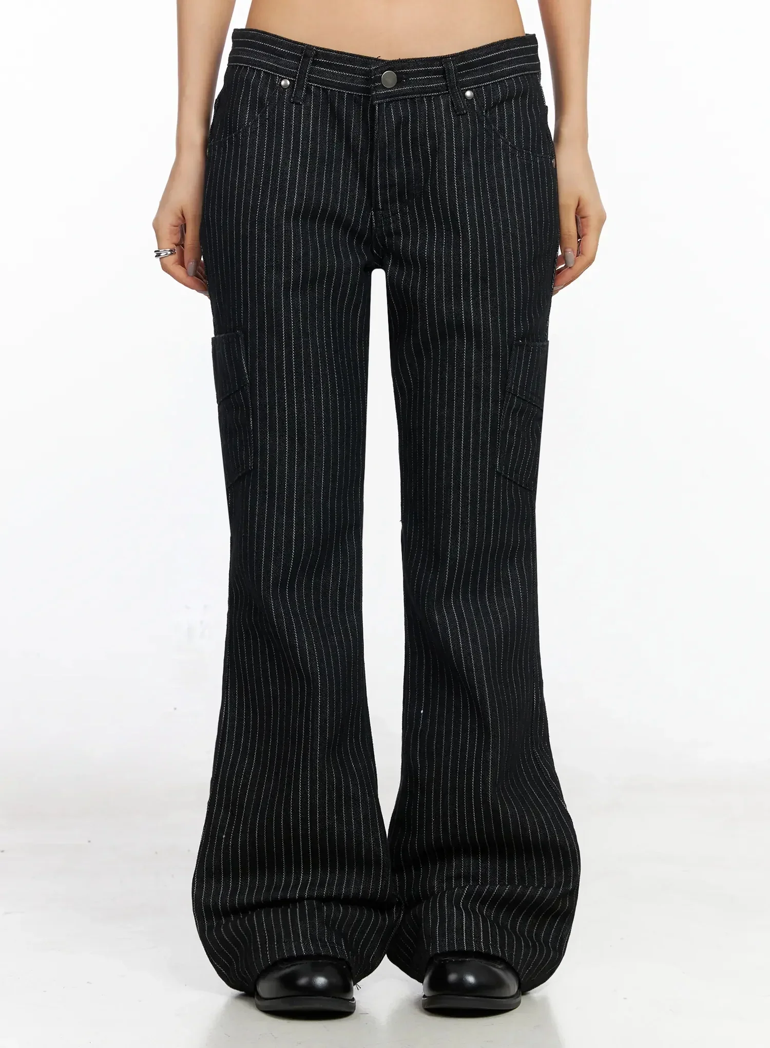 Striped Bootcut Pants CA513