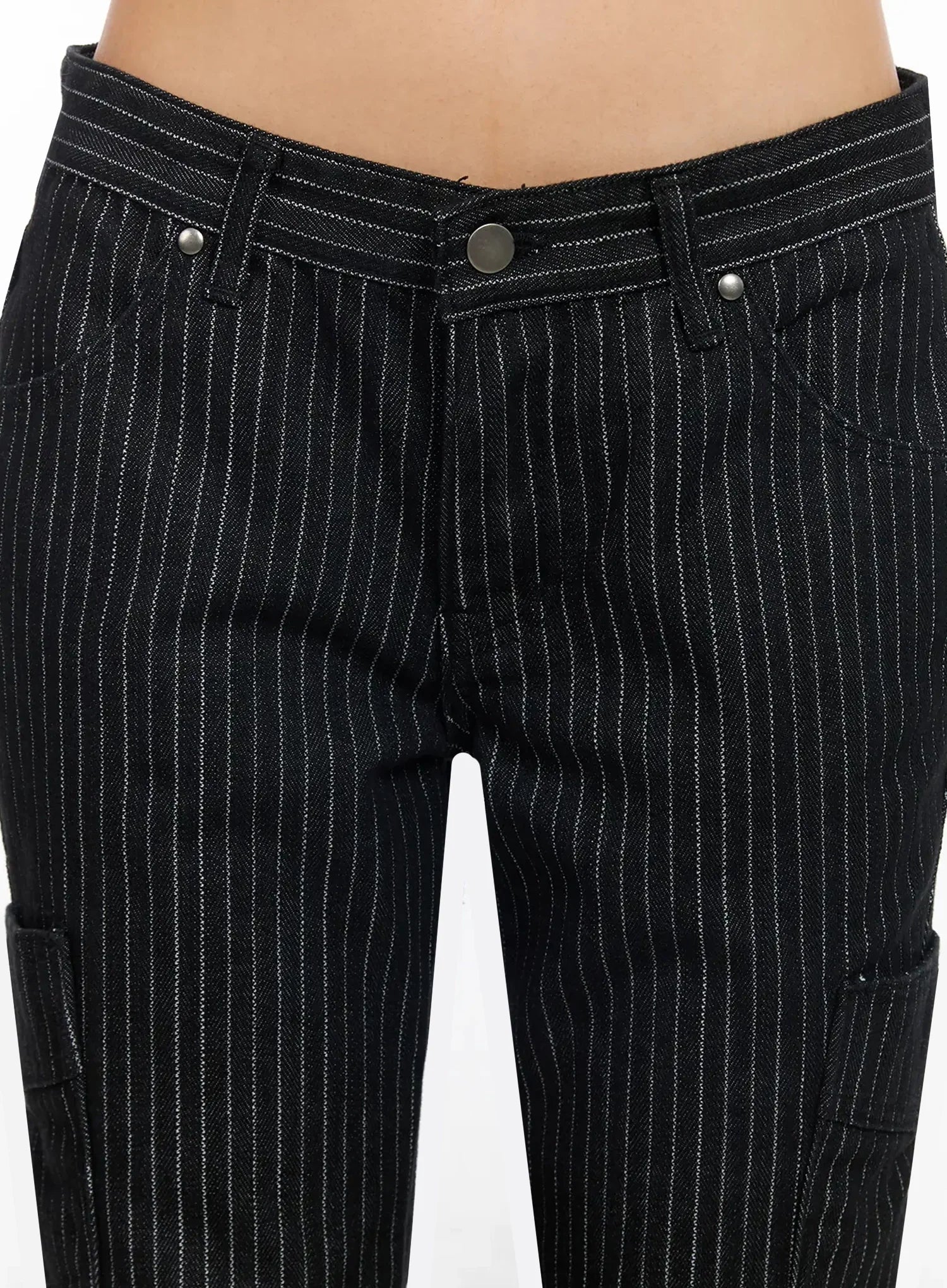 Striped Bootcut Pants CA513 - Image 4
