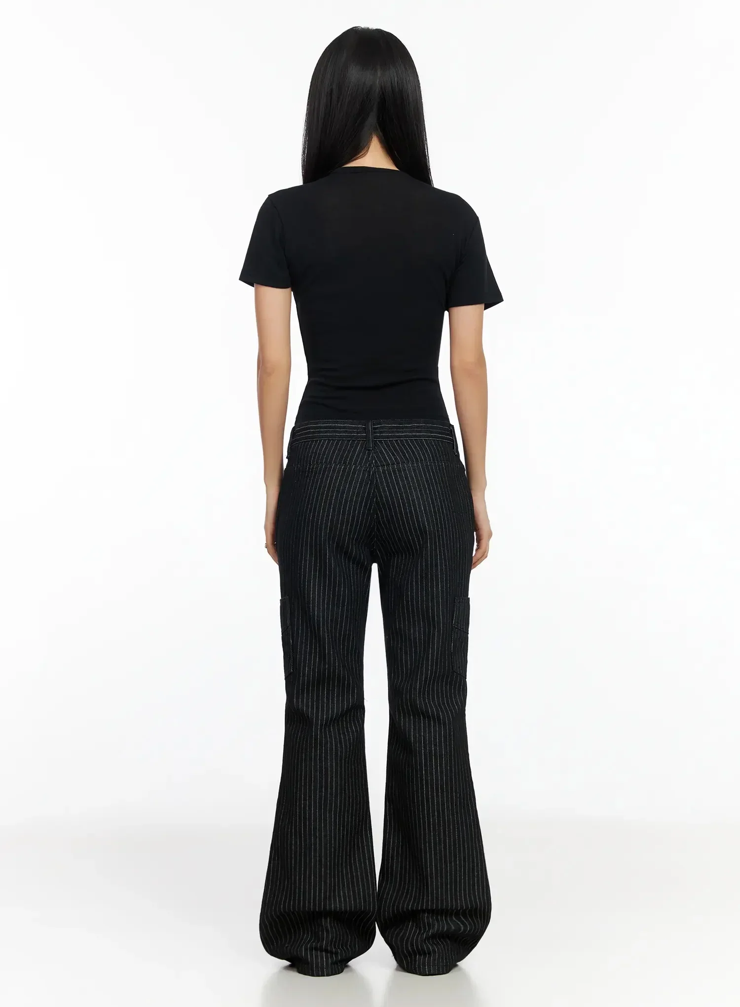 Striped Bootcut Pants CA513 - Image 8
