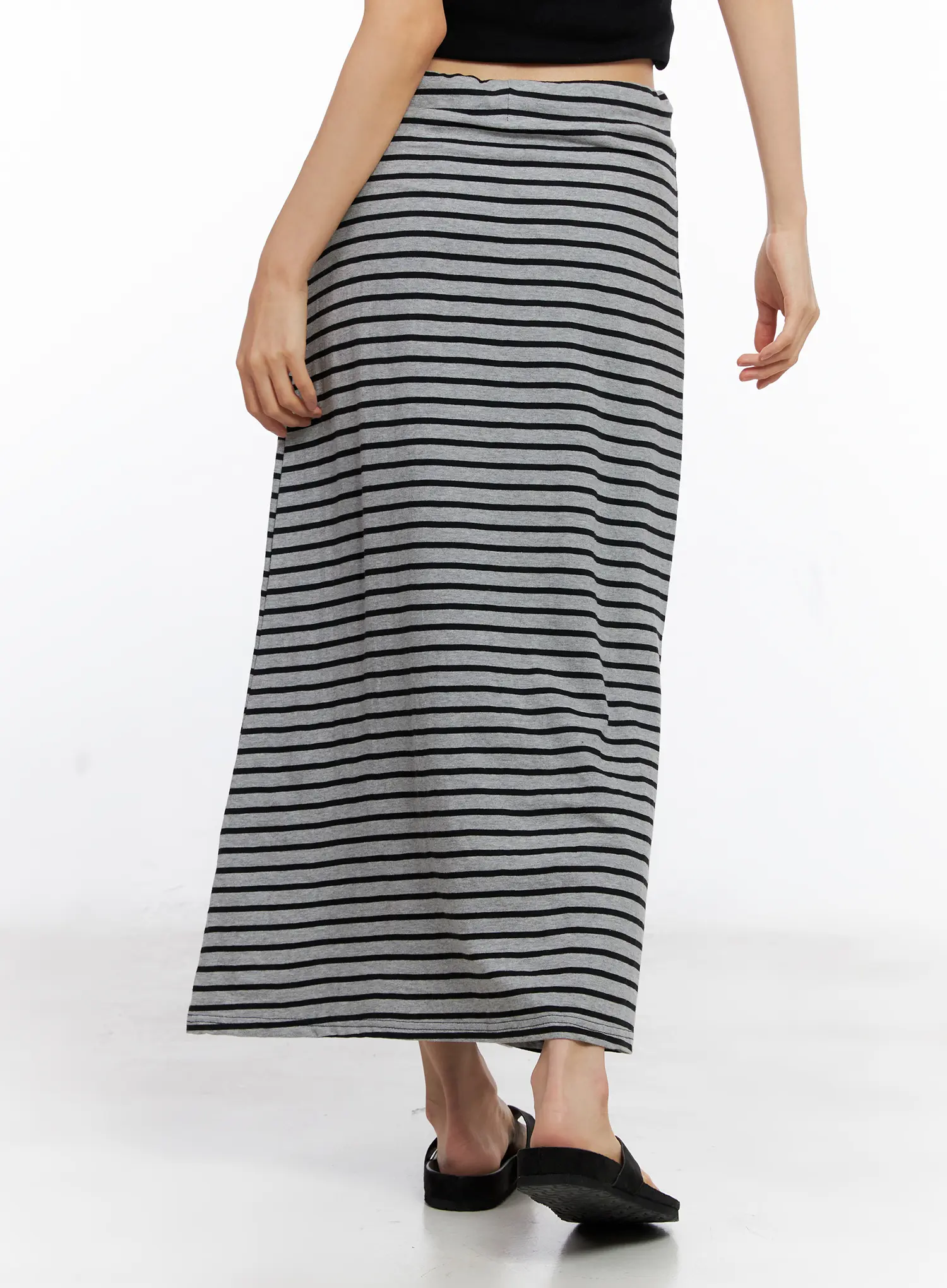 Striped Drawstring Maxi Skirt CL530 - Image 8