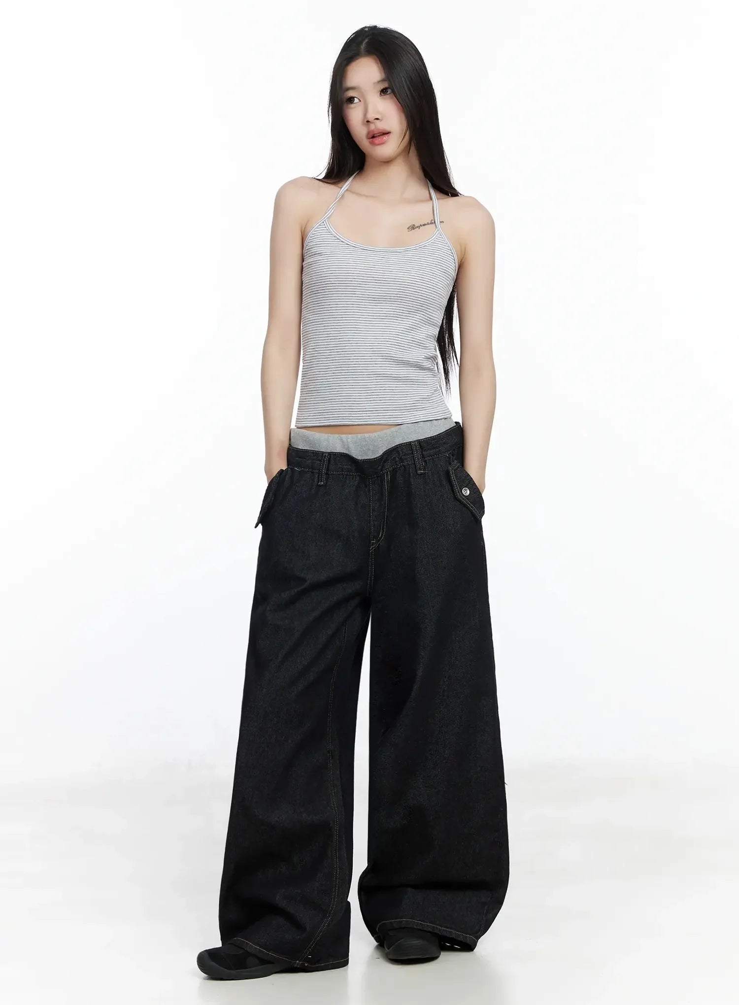 Striped Halter Tank Top IM506 - Image 8