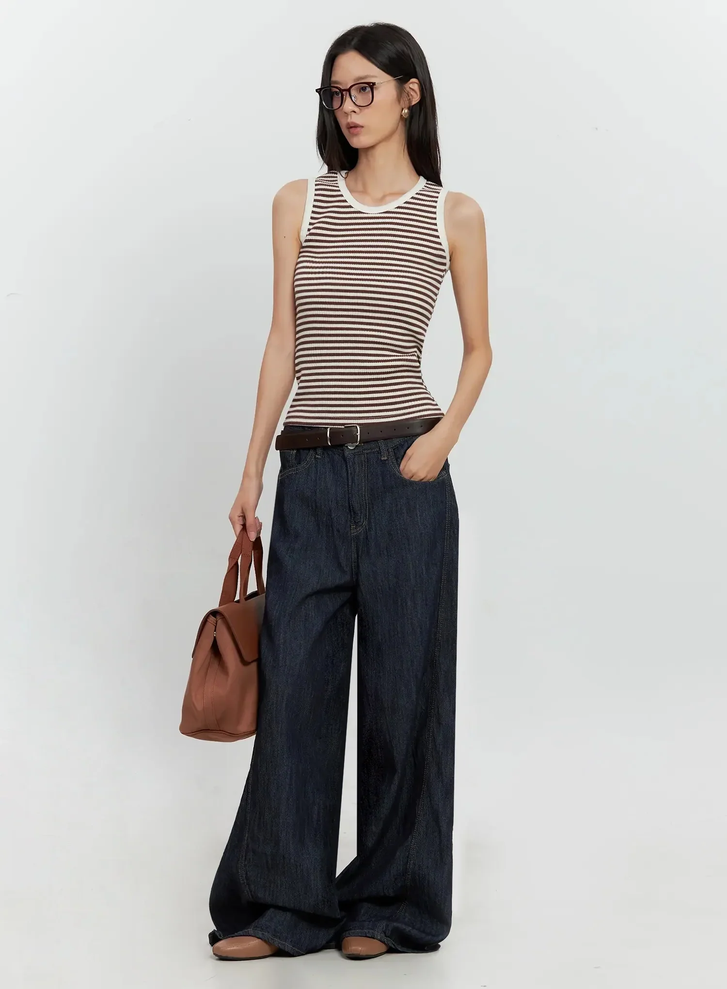 Striped Knit Tank Top IL528 - Image 16