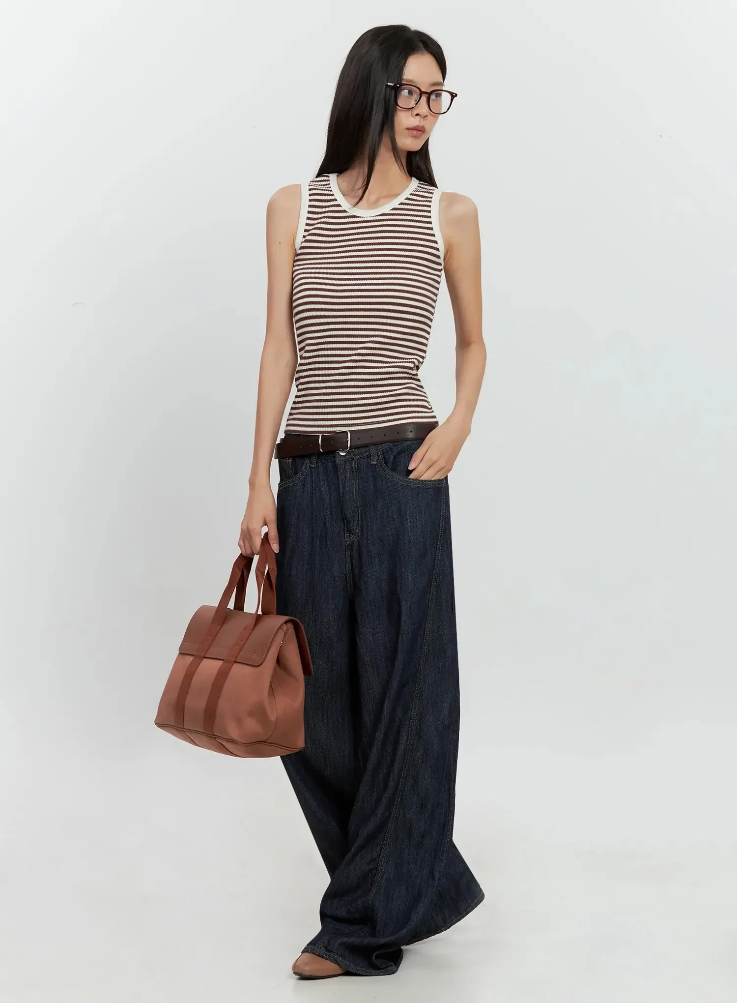 Striped Knit Tank Top IL528 - Image 17
