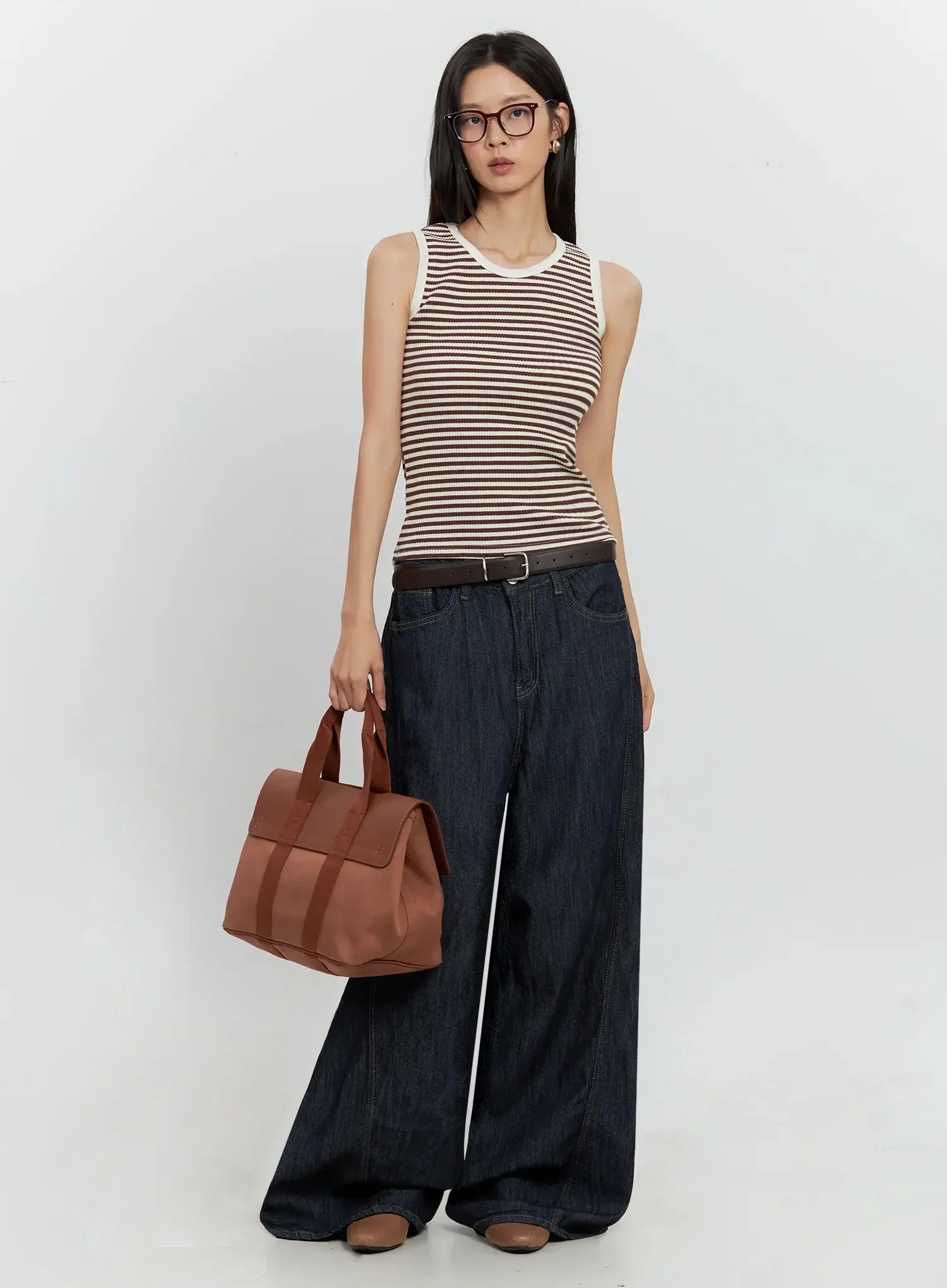 Striped Knit Tank Top IL528 - Image 2