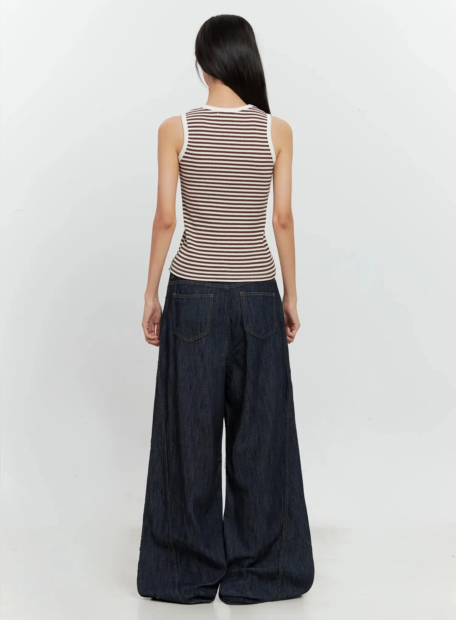 Striped Knit Tank Top IL528 - Image 7