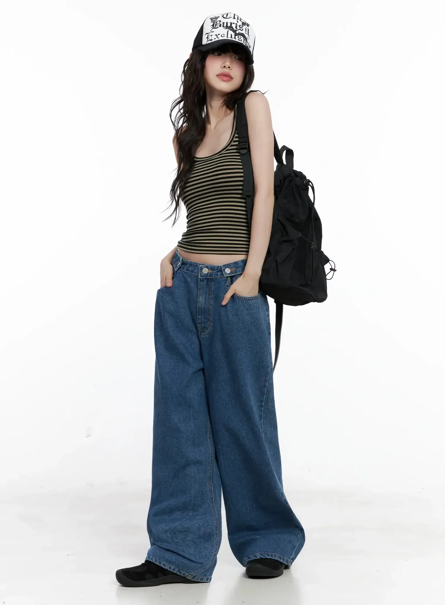 Striped U-Neck Tank Top IL528 - Image 3