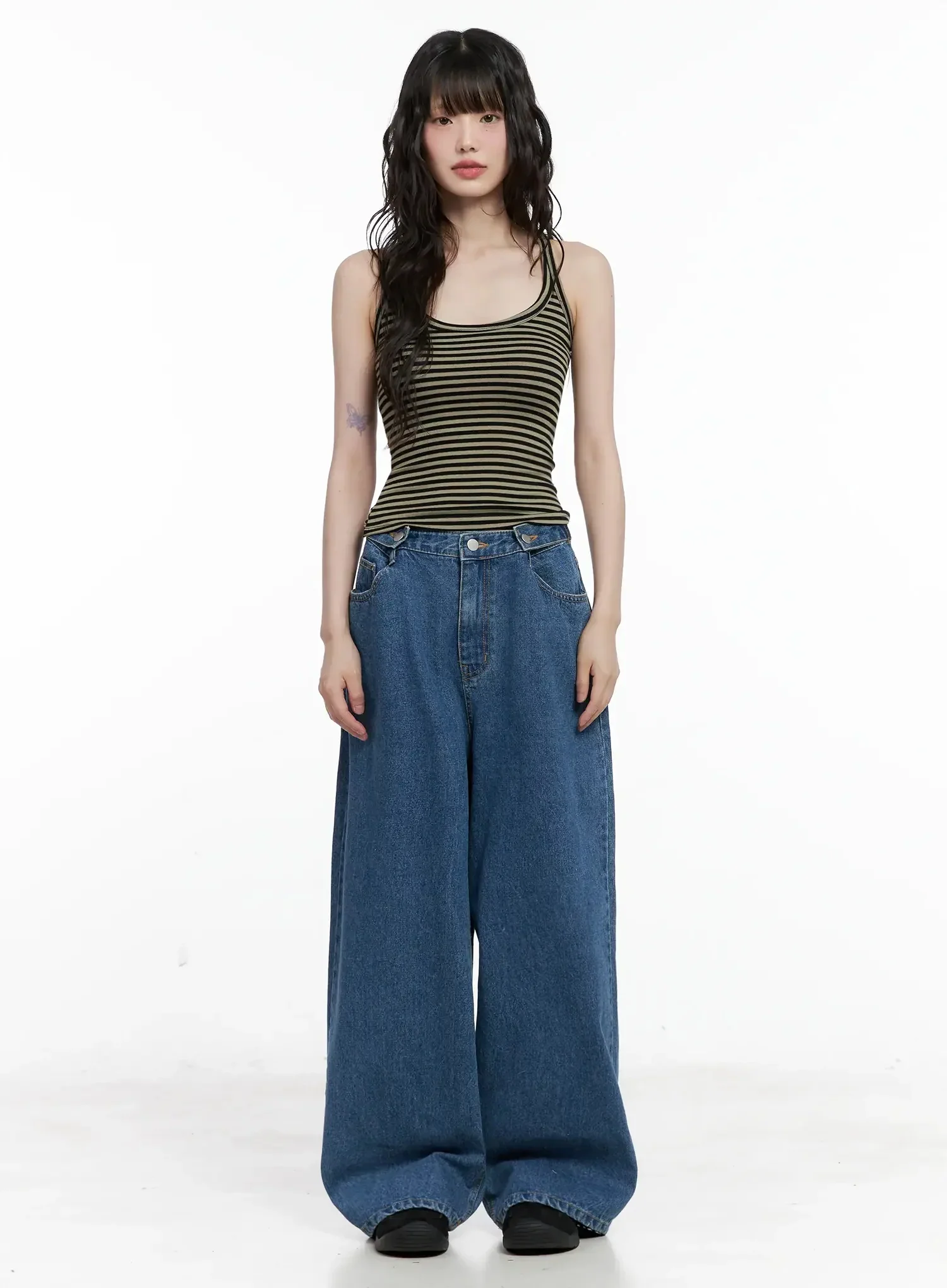 Striped U-Neck Tank Top IL528 - Image 5