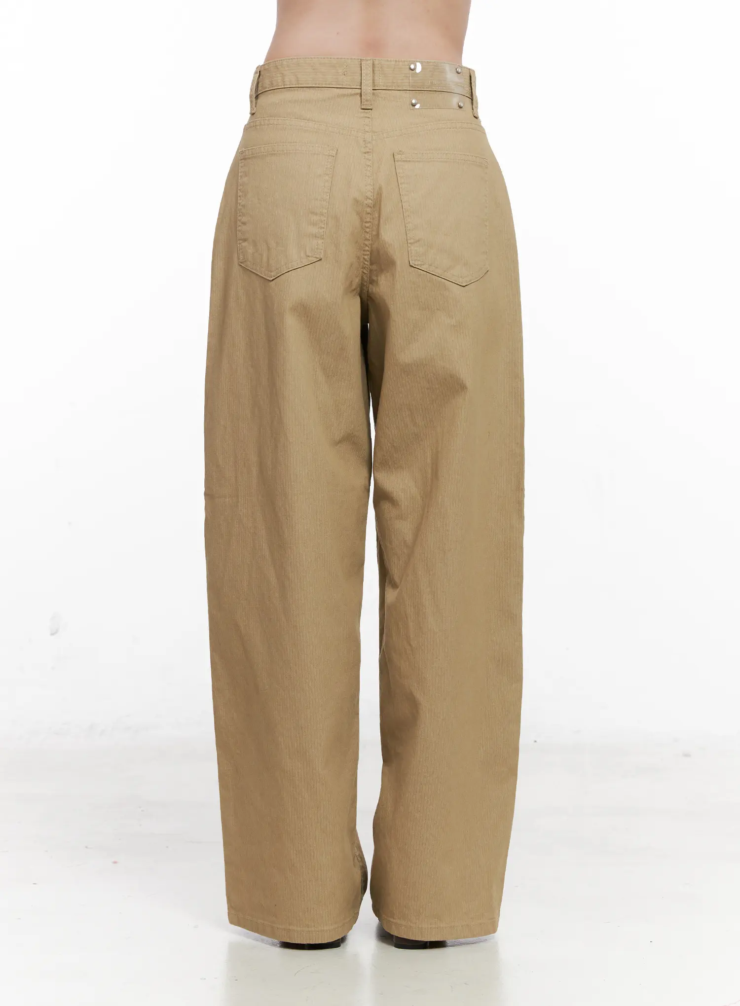 Striped Wide Leg Cotton Pants CO531 - Image 6