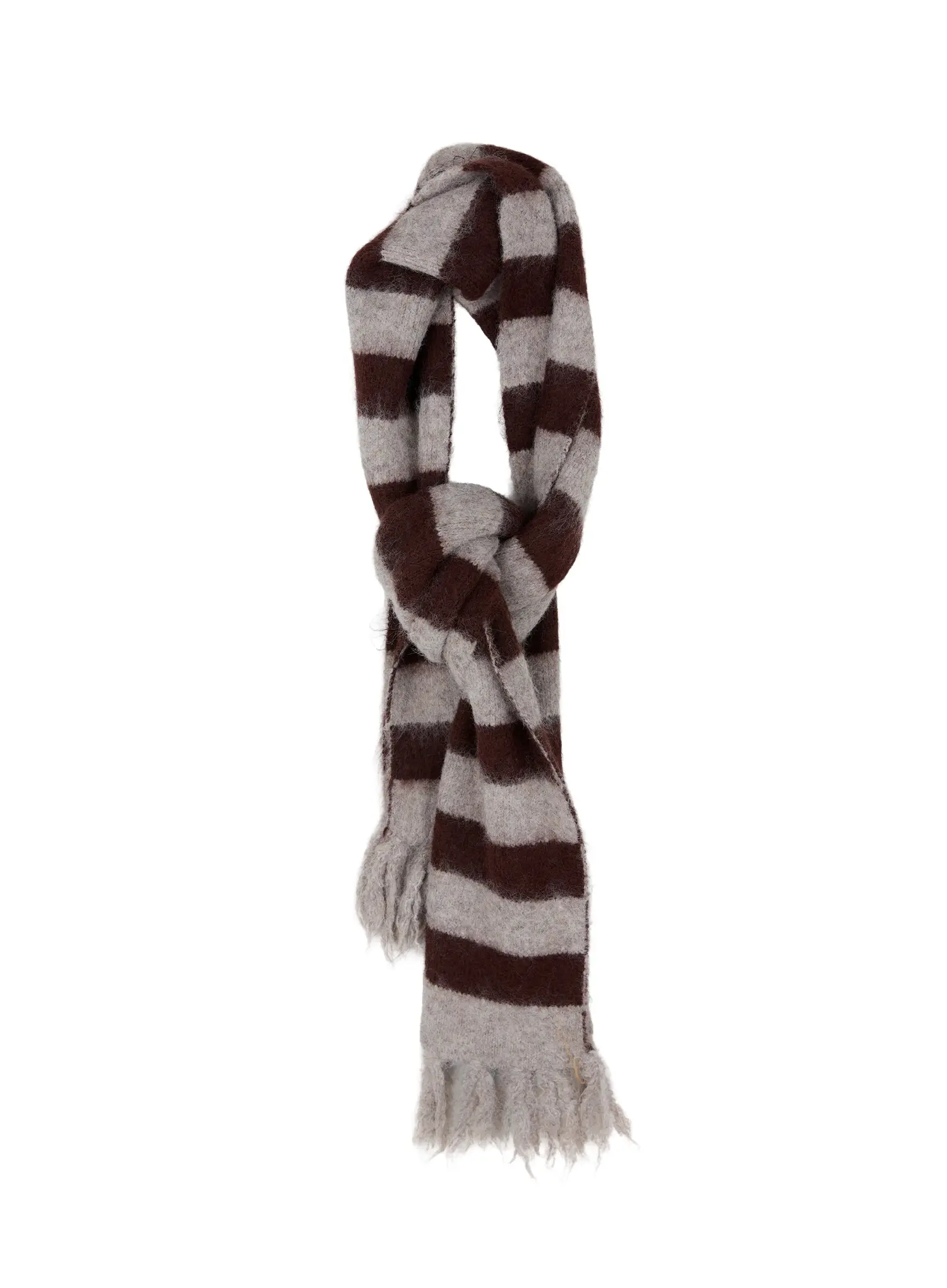 Striped Wool Knit Scarf ID511 - Image 6