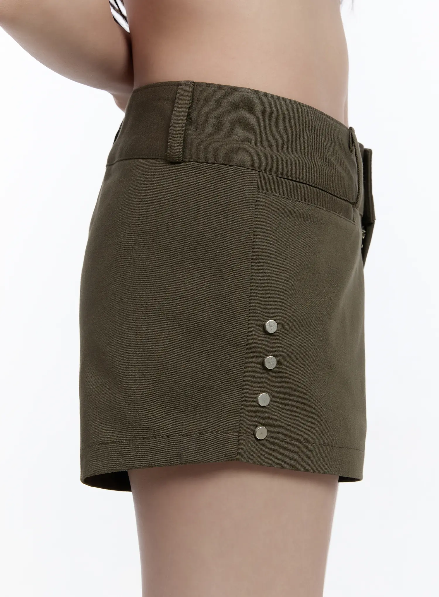 Studded Cotton Shorts CA502 - Image 8