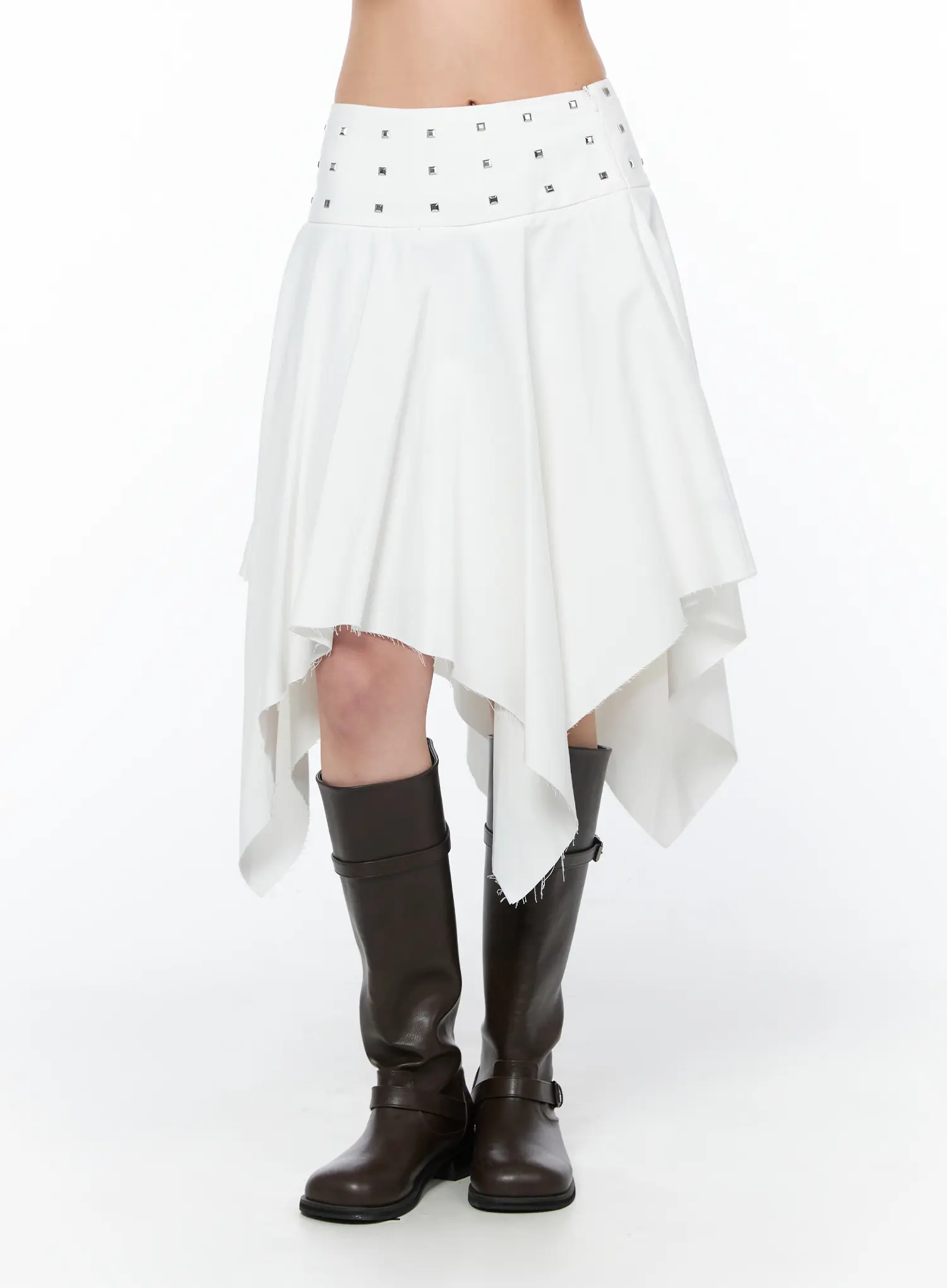 Studded Flare Midi Skirt CA527 - Image 2