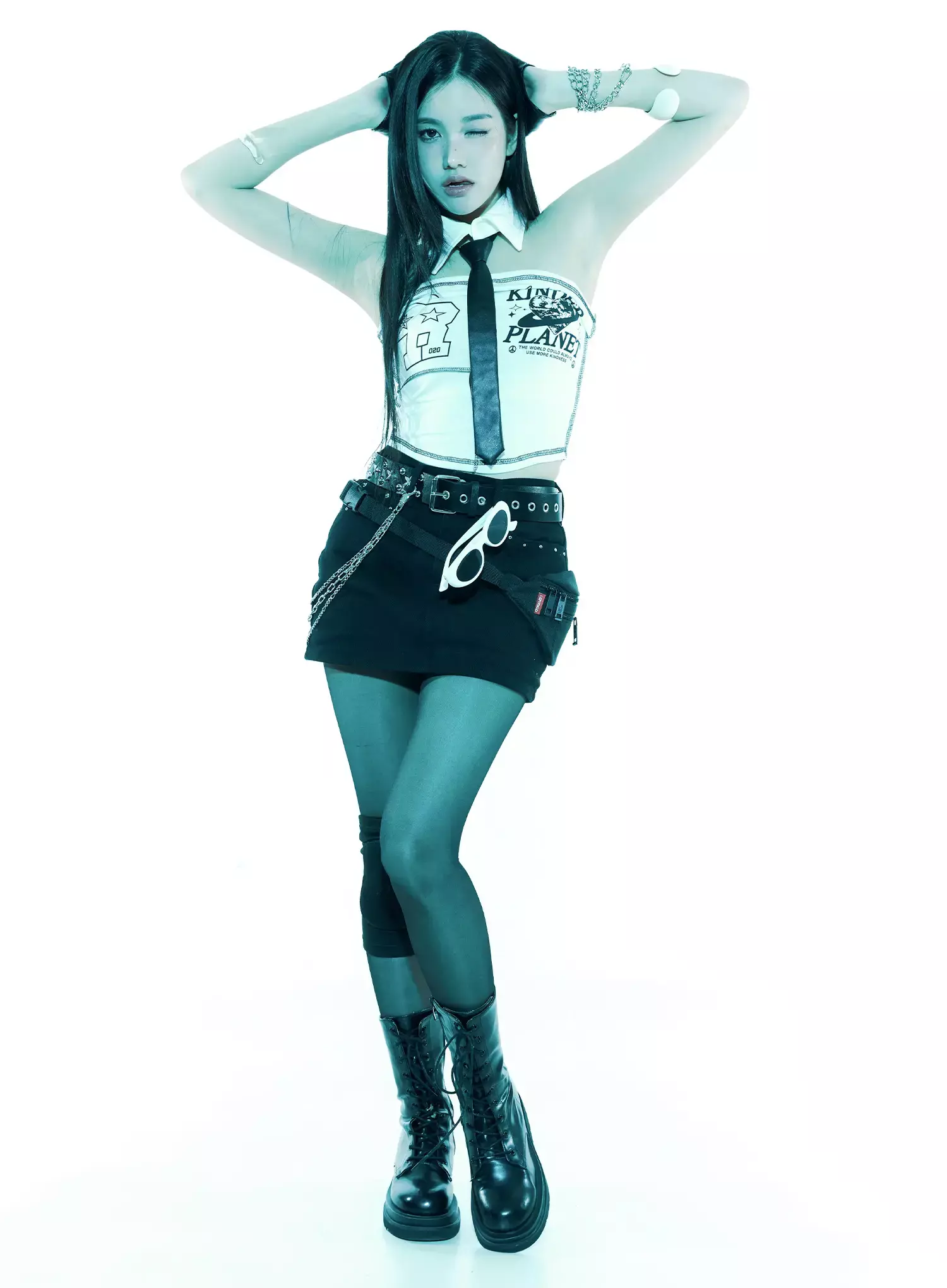 Studded Mini Skirt IS525 - Image 13