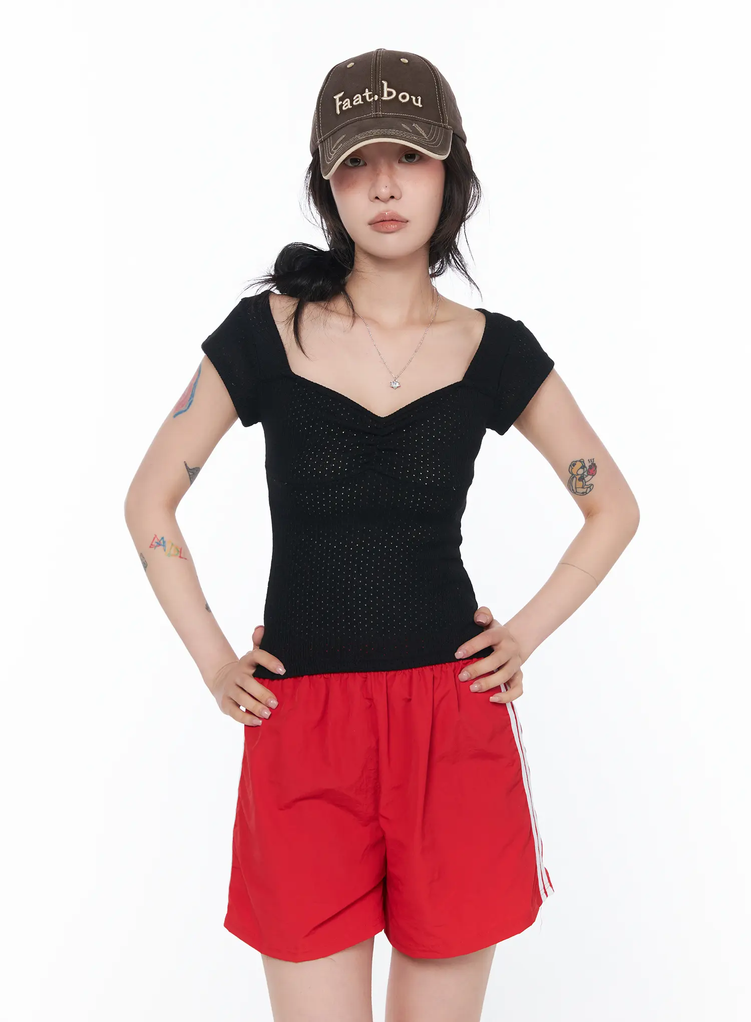 Sweetheart Neck Shirred Top CA524 - Image 2
