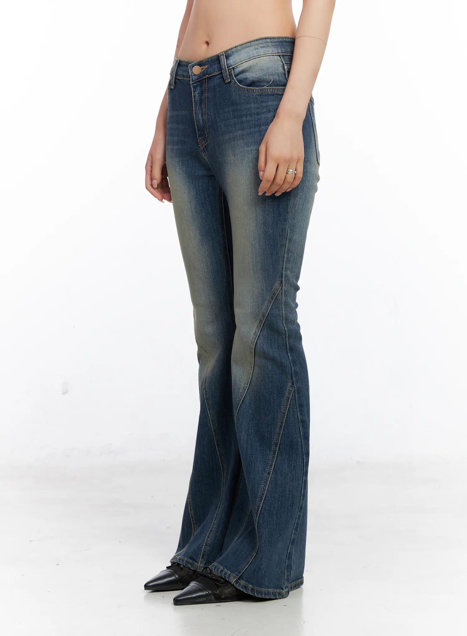Sylvie Flared Denim Jeans CC1809 - Image 9