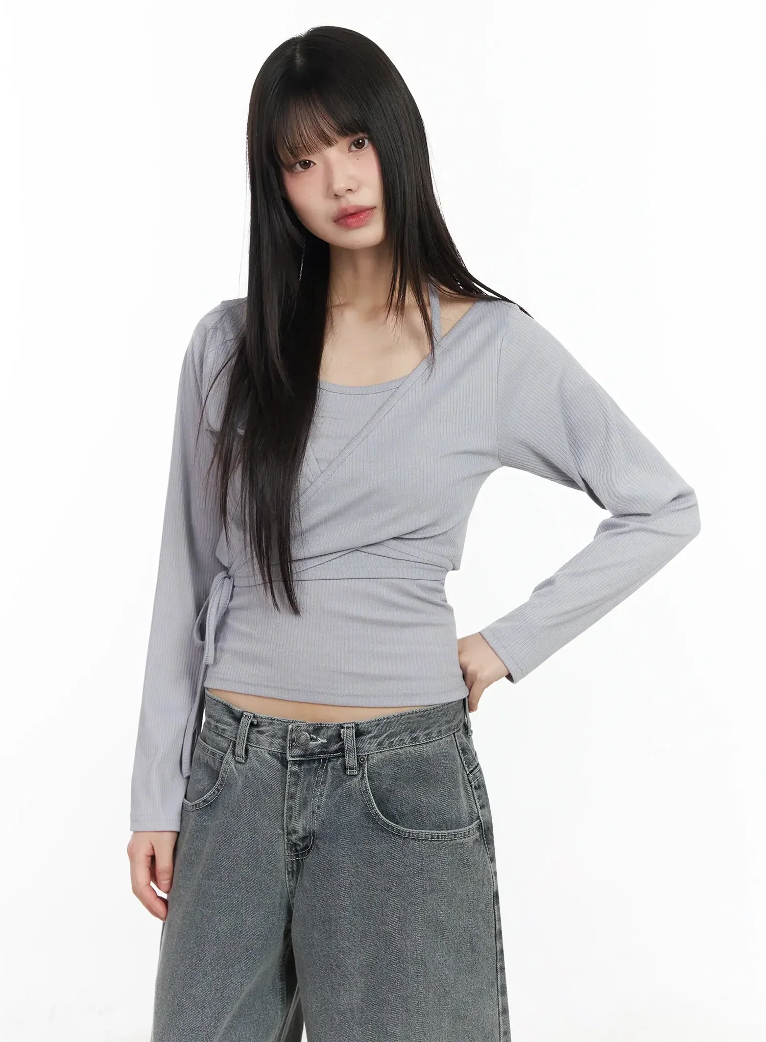 Tank and Wrap Cardigan Set IM530 - Image 2