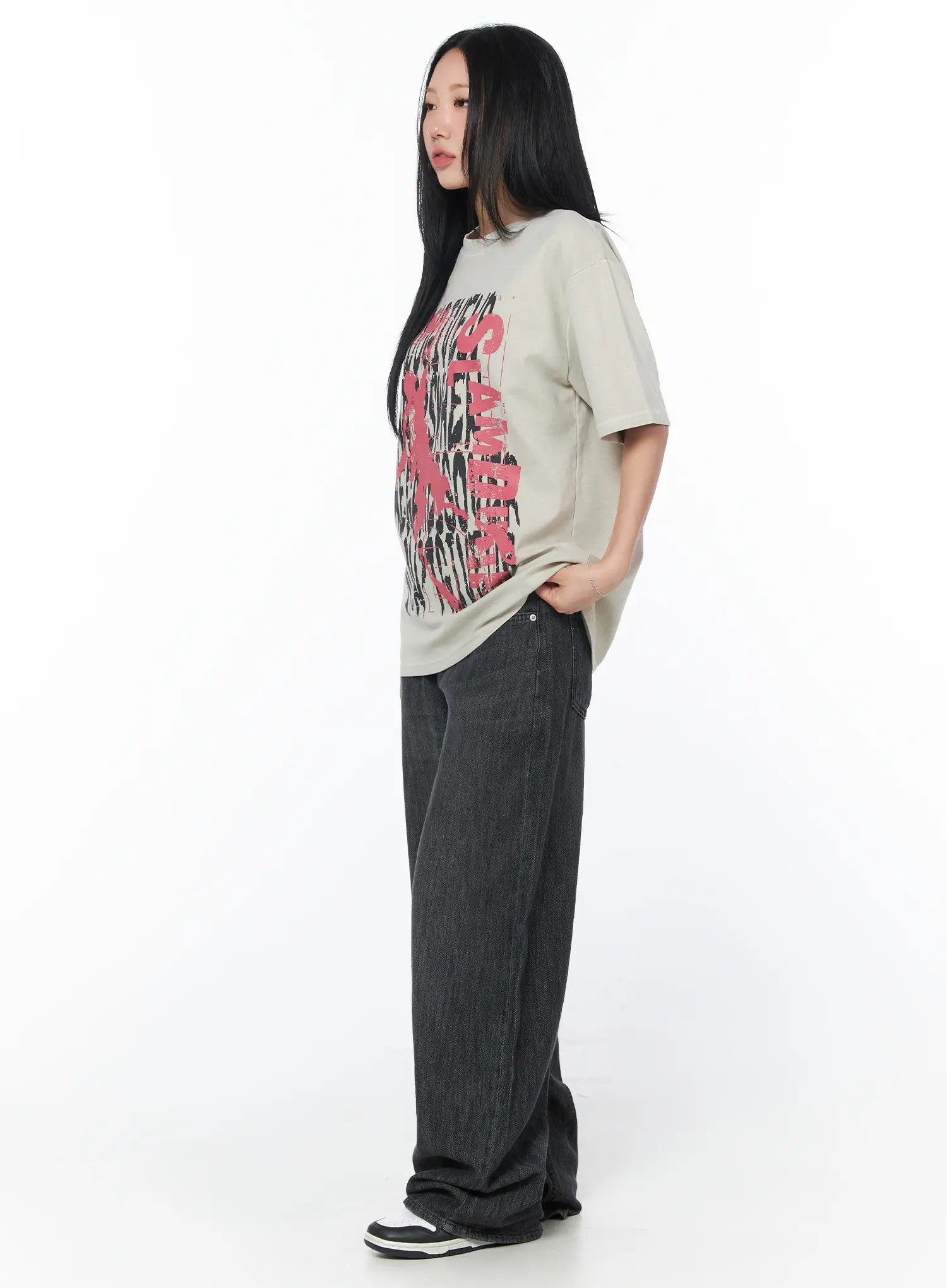 Tanya Baggy Dark Jeans CY513 - Image 6