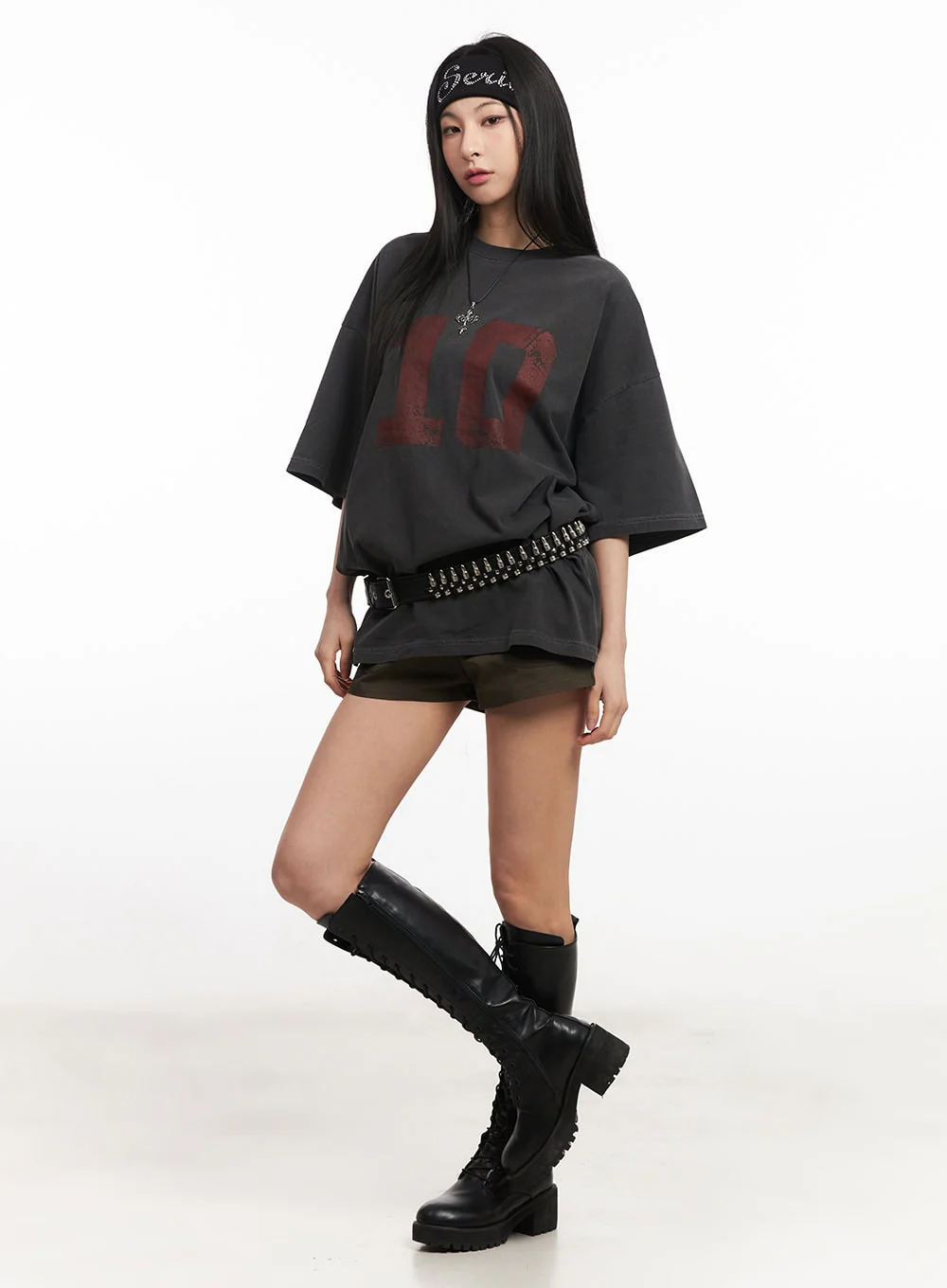 Ten Graphic Oversize T-Shirt CA516 - Image 2