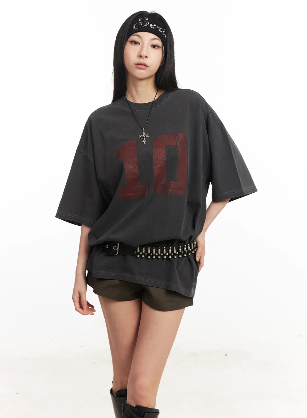 Ten Graphic Oversize T-Shirt CA516 - Image 9