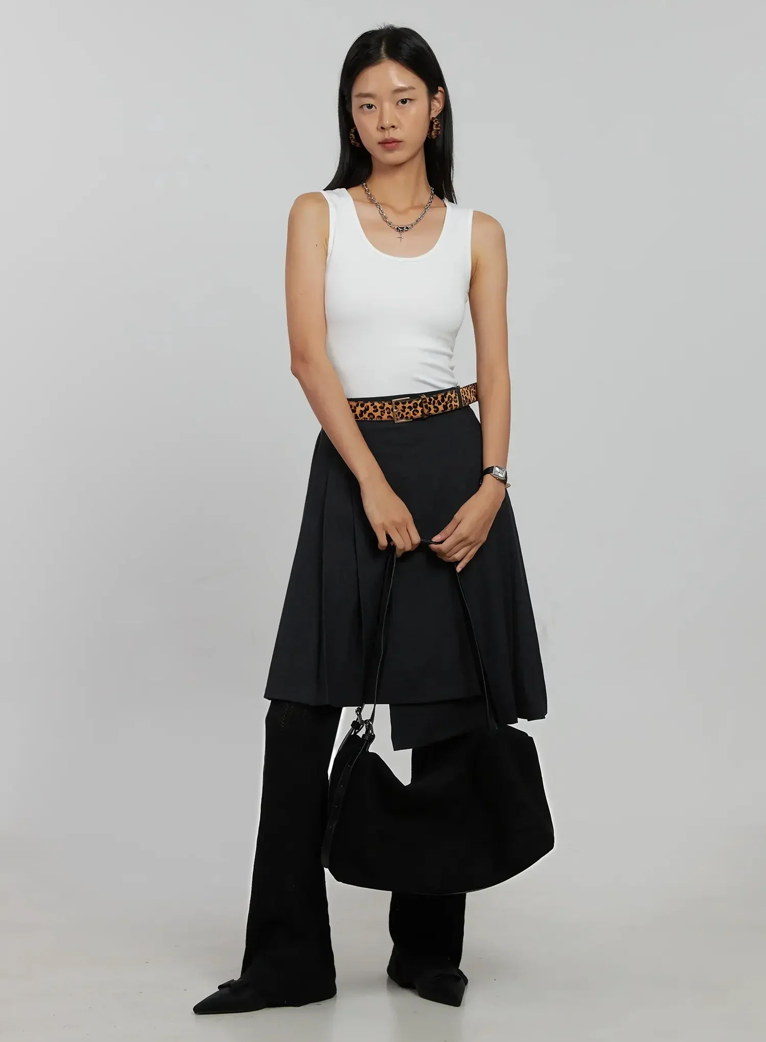 Textured Knit Flare Pants IJ509 - Image 3