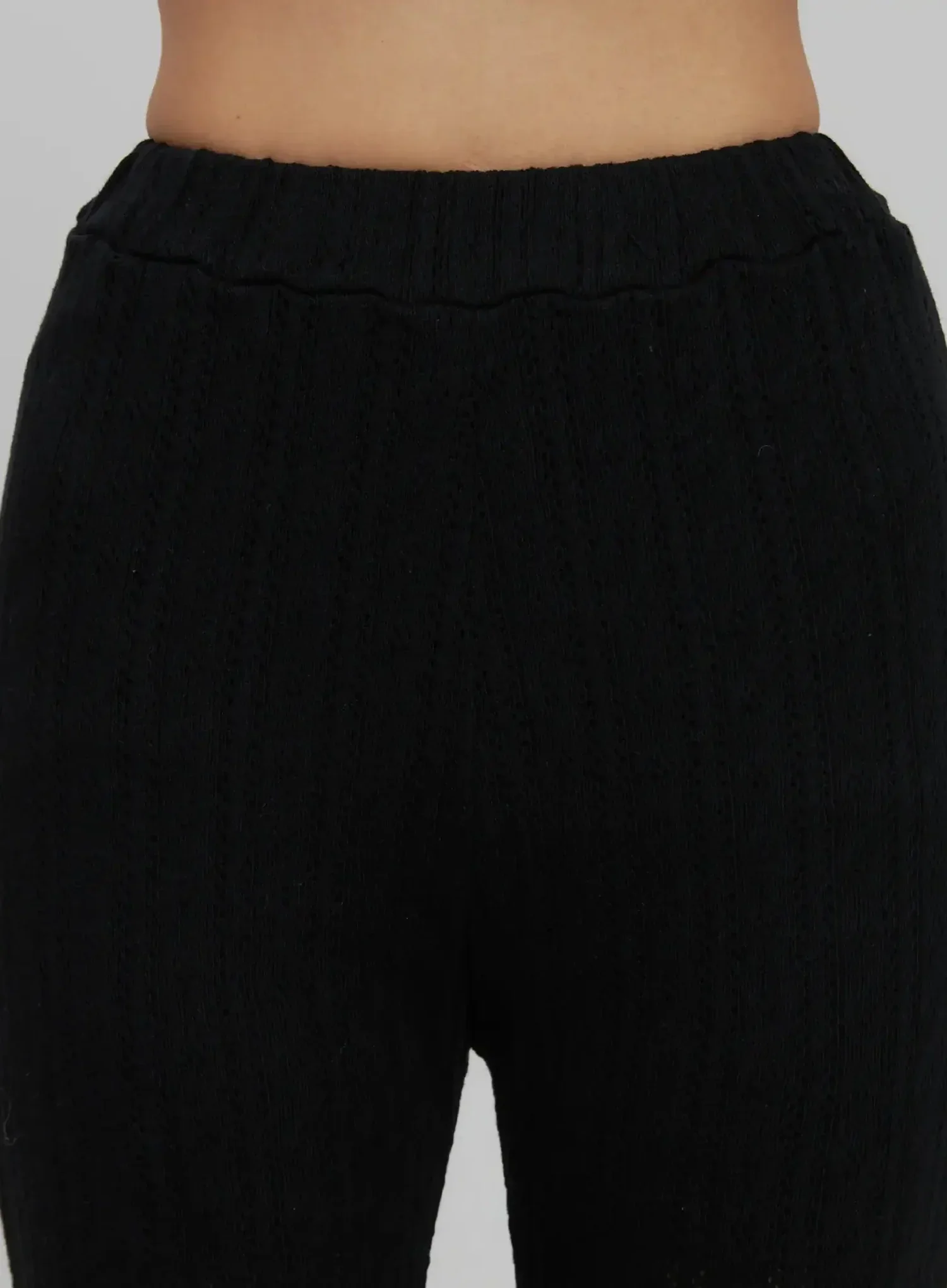 Textured Knit Flare Pants IJ509 - Image 4