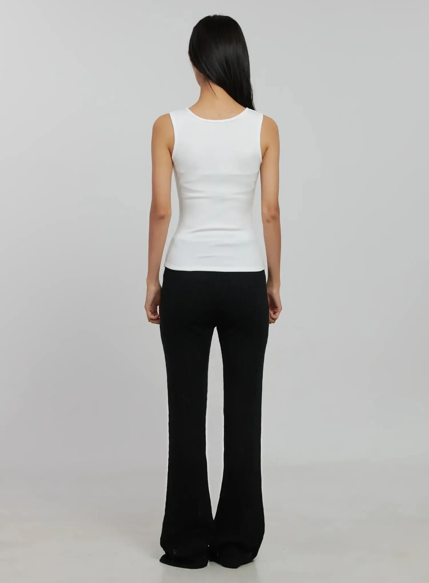 Textured Knit Flare Pants IJ509 - Image 9