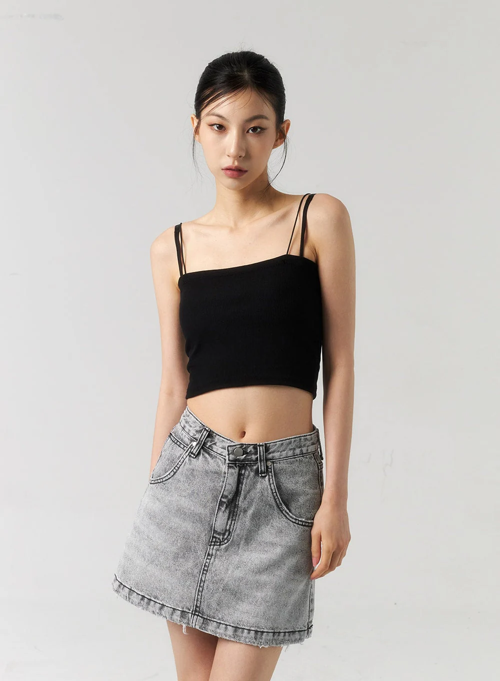 Thin Strap Cropped Top CU320 - Image 5