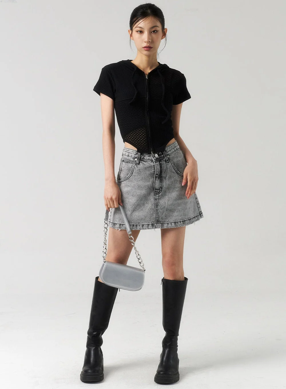 Thin Strap Cropped Top CU320 - Image 7