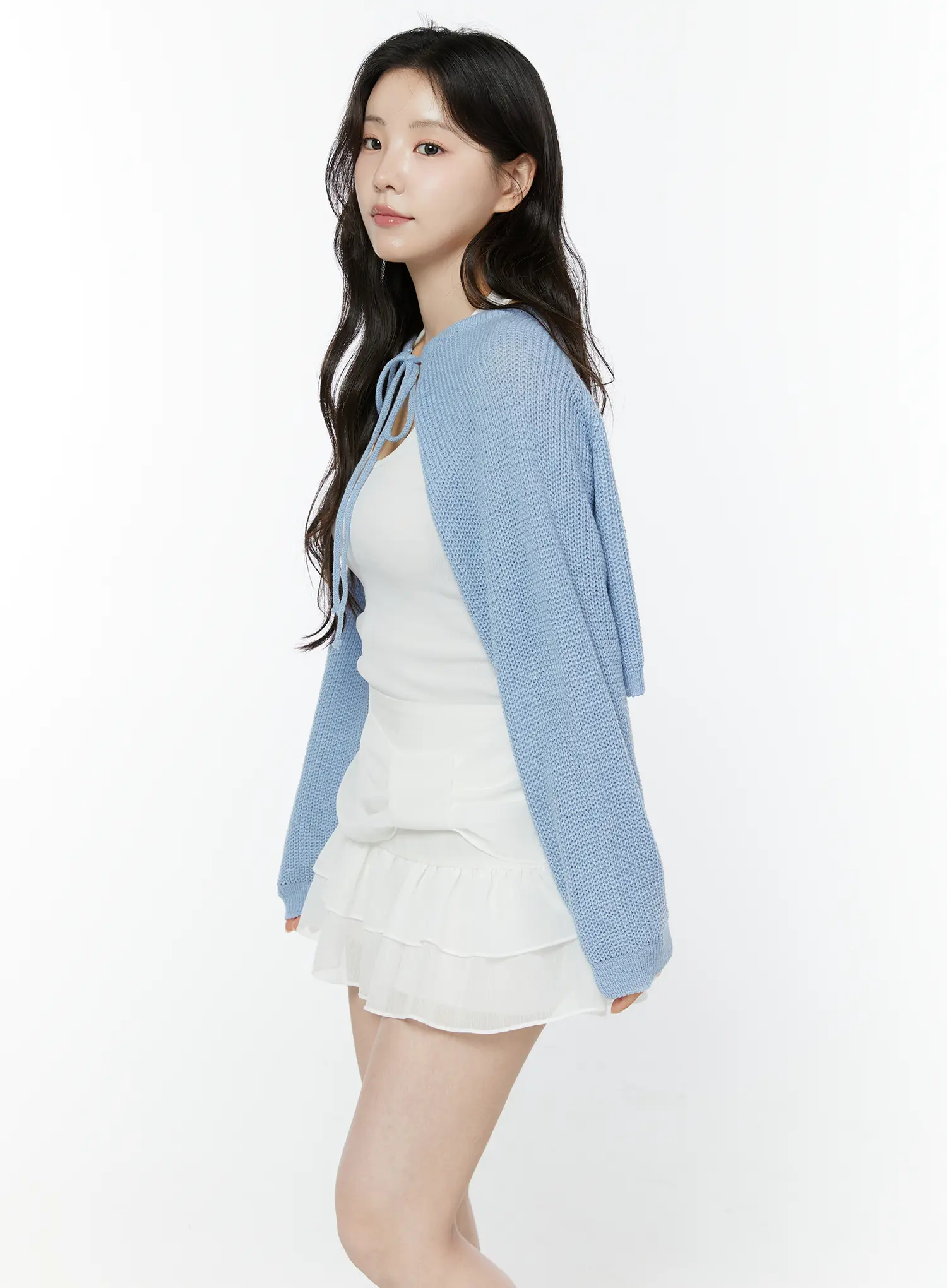 Tie-Front Knit Bolero Cardigan IY511 - Image 5