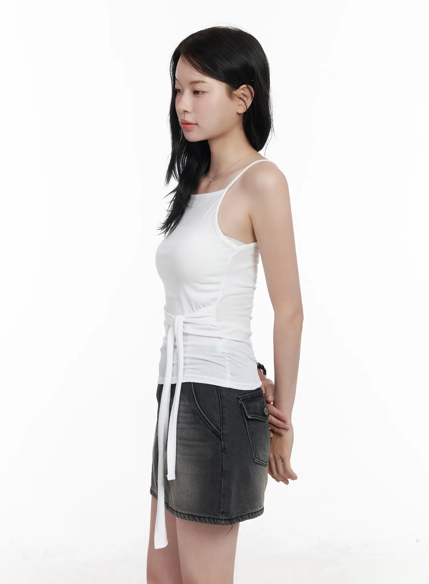Tie-Waist Sleeveless Top CA510 - Image 5
