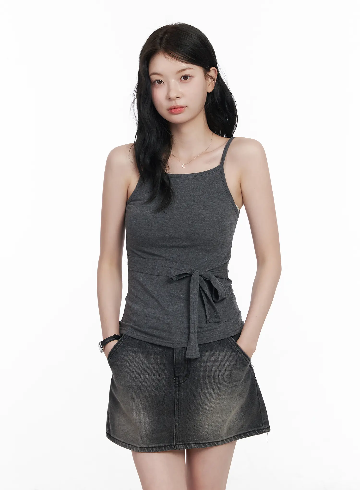 Tie-Waist Sleeveless Top CA510 - Image 6