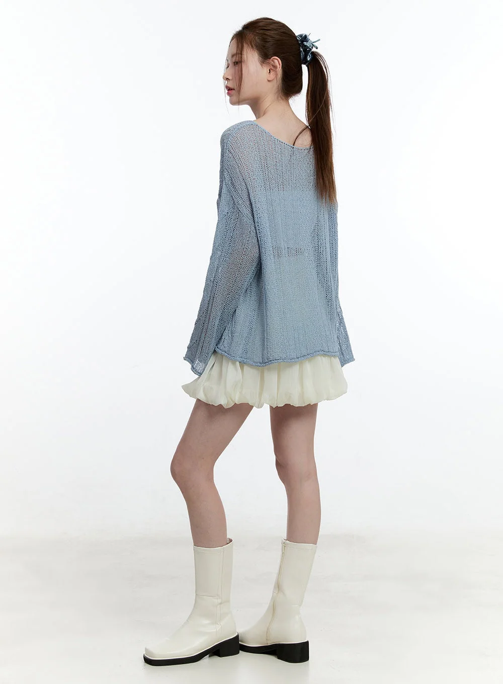 Tiered Balloon Mini Skirt CM521 - Image 3