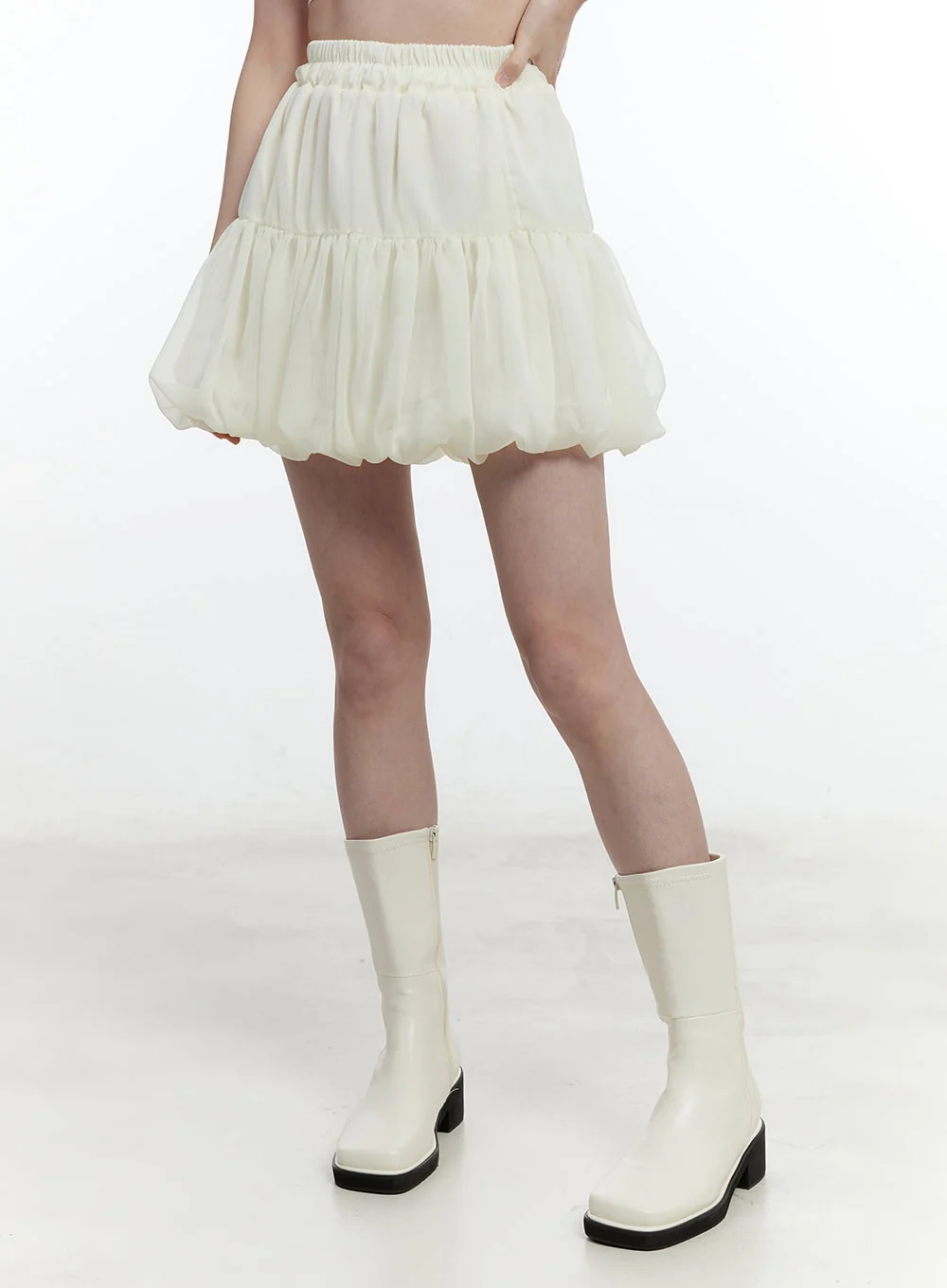 Tiered Balloon Mini Skirt CM521 - Image 7