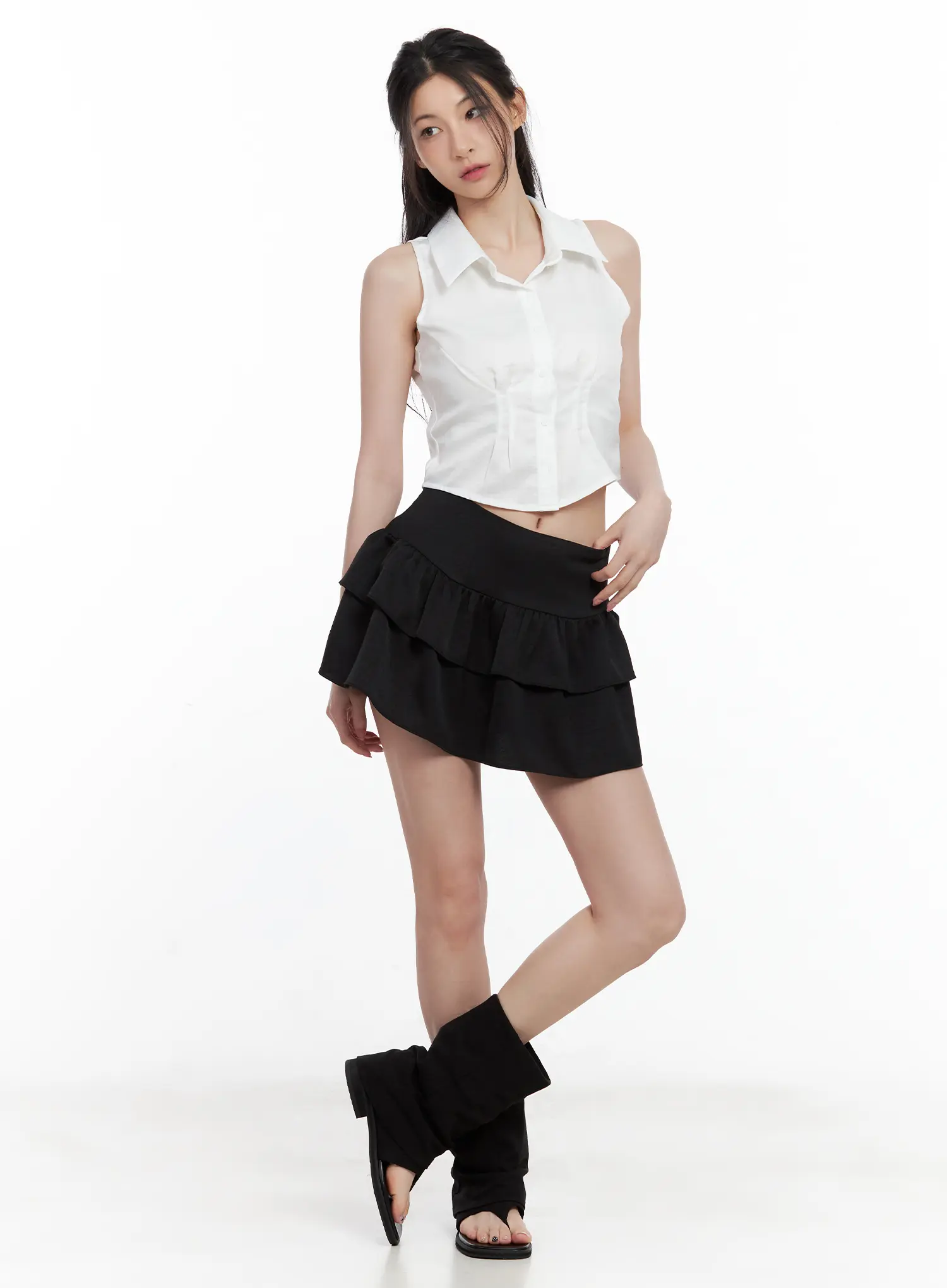Tiered Mini Skirt U530 - Image 3