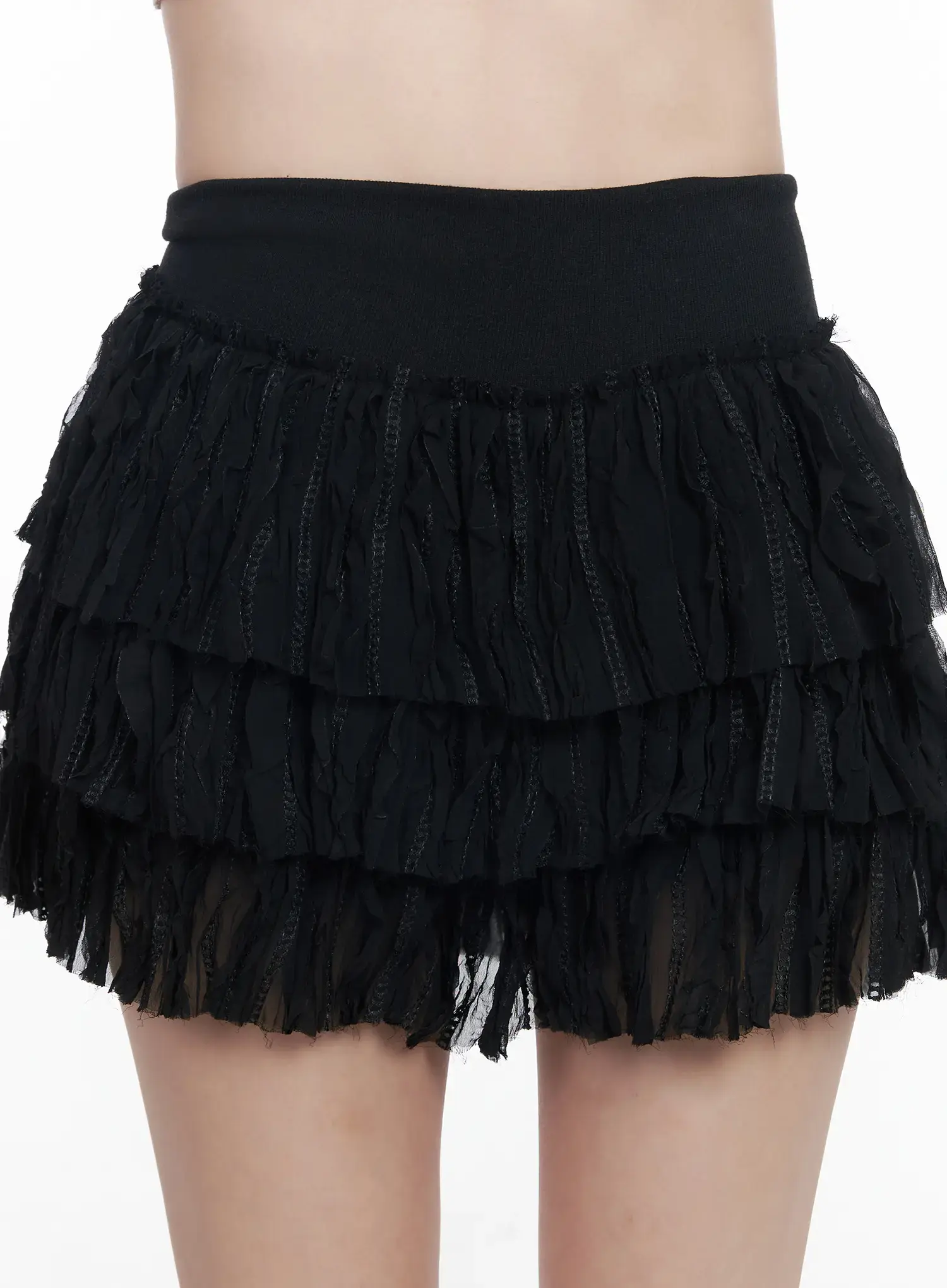 Tiered Ruffle Mini Skirt CF523 - Image 10