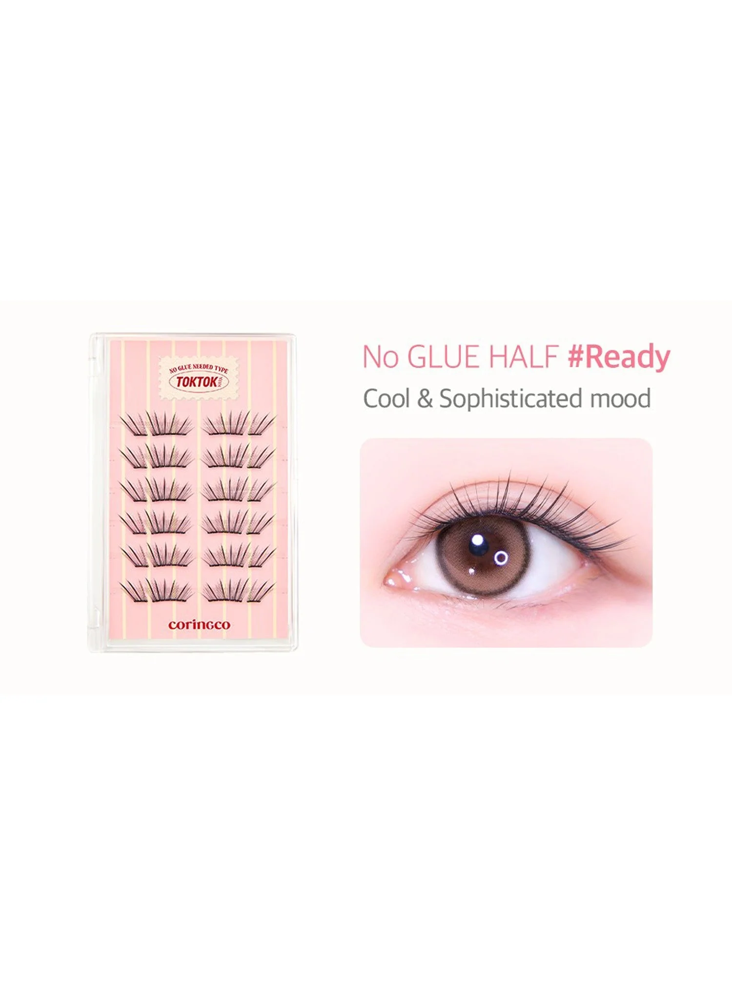 TOKTOKHARA No Glue Half Eyelash (24pcs) - Image 27